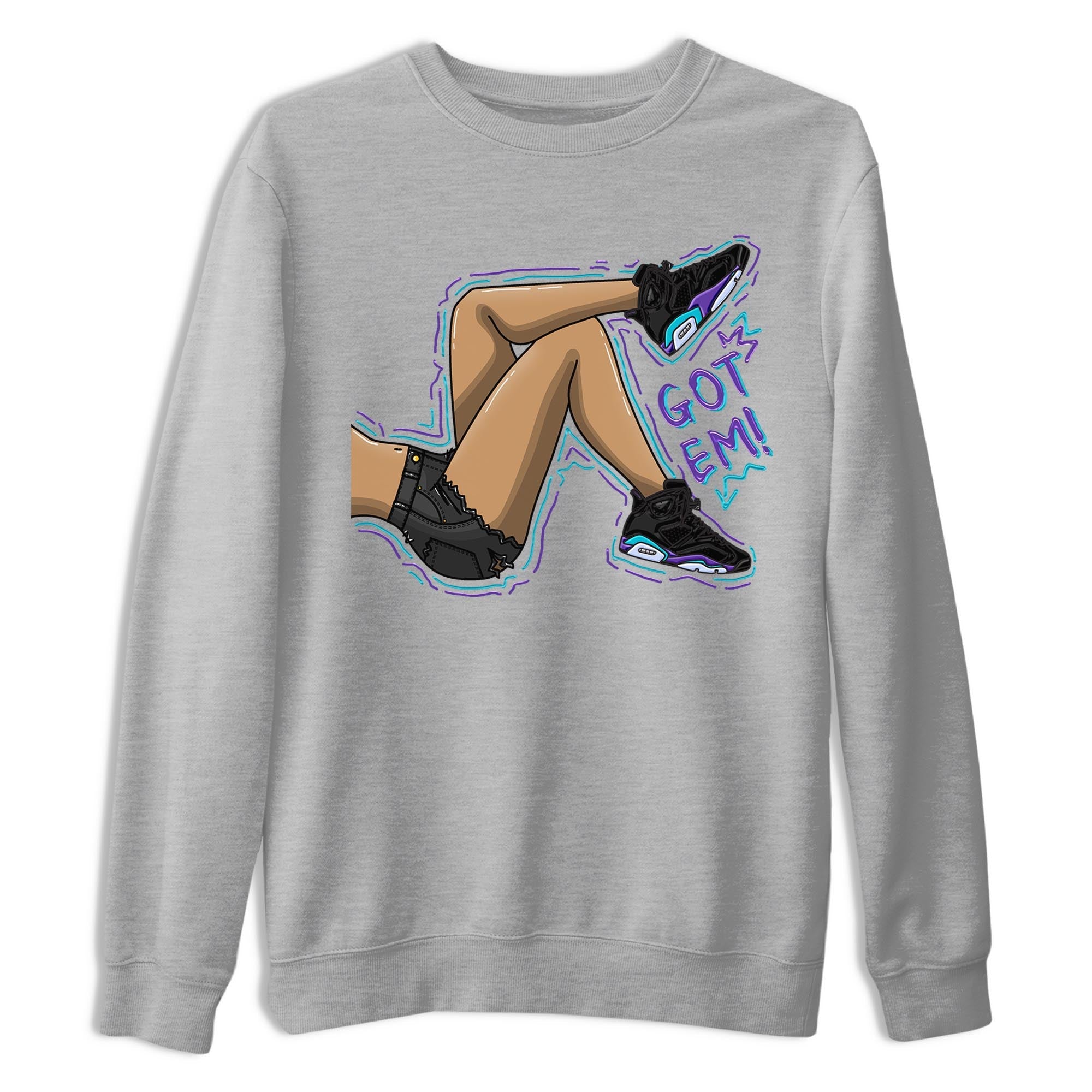 Got Em Legs snkmatch Tee - Air Jordan 6 Aqua