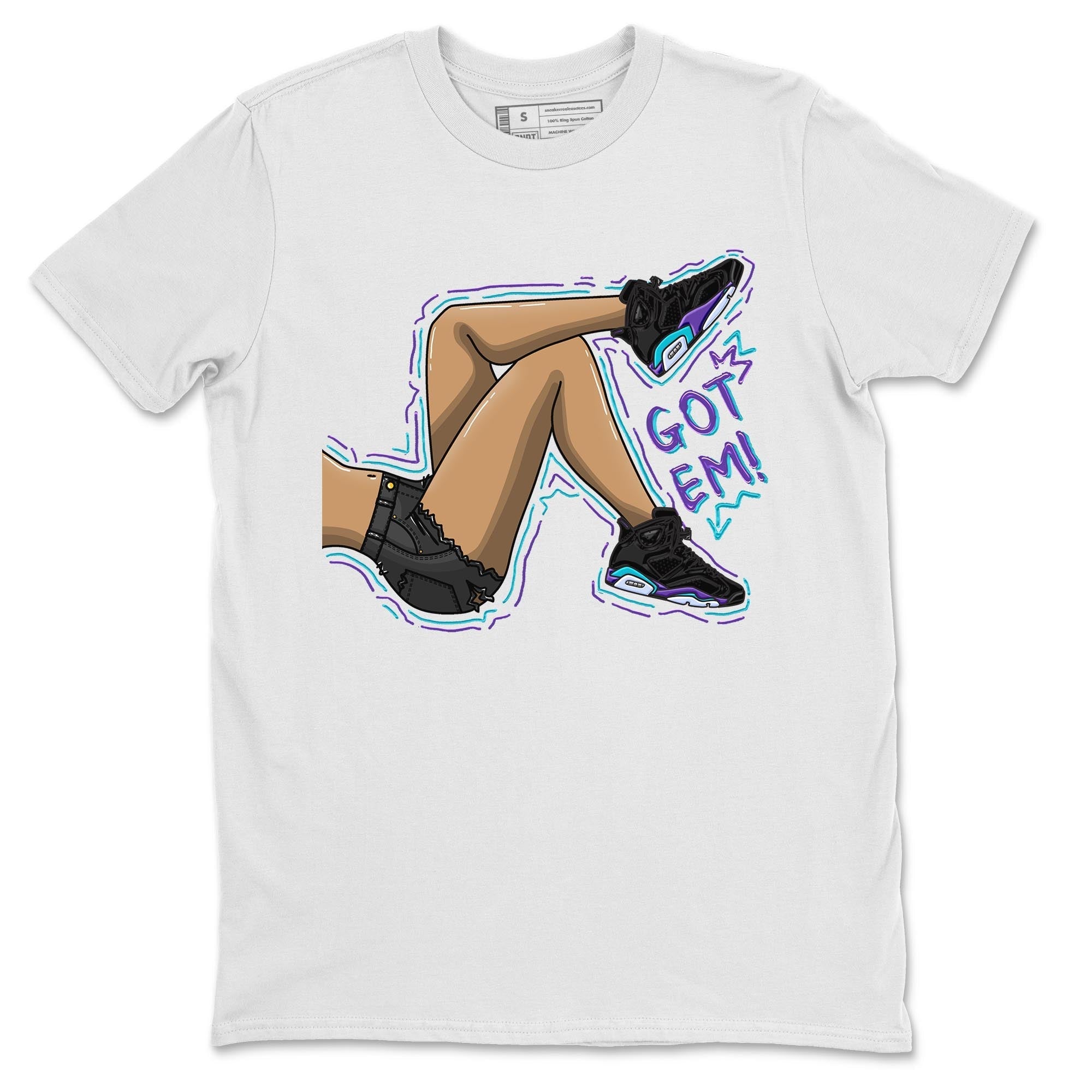 Got Em Legs snkmatch Tee - Air Jordan 6 Aqua