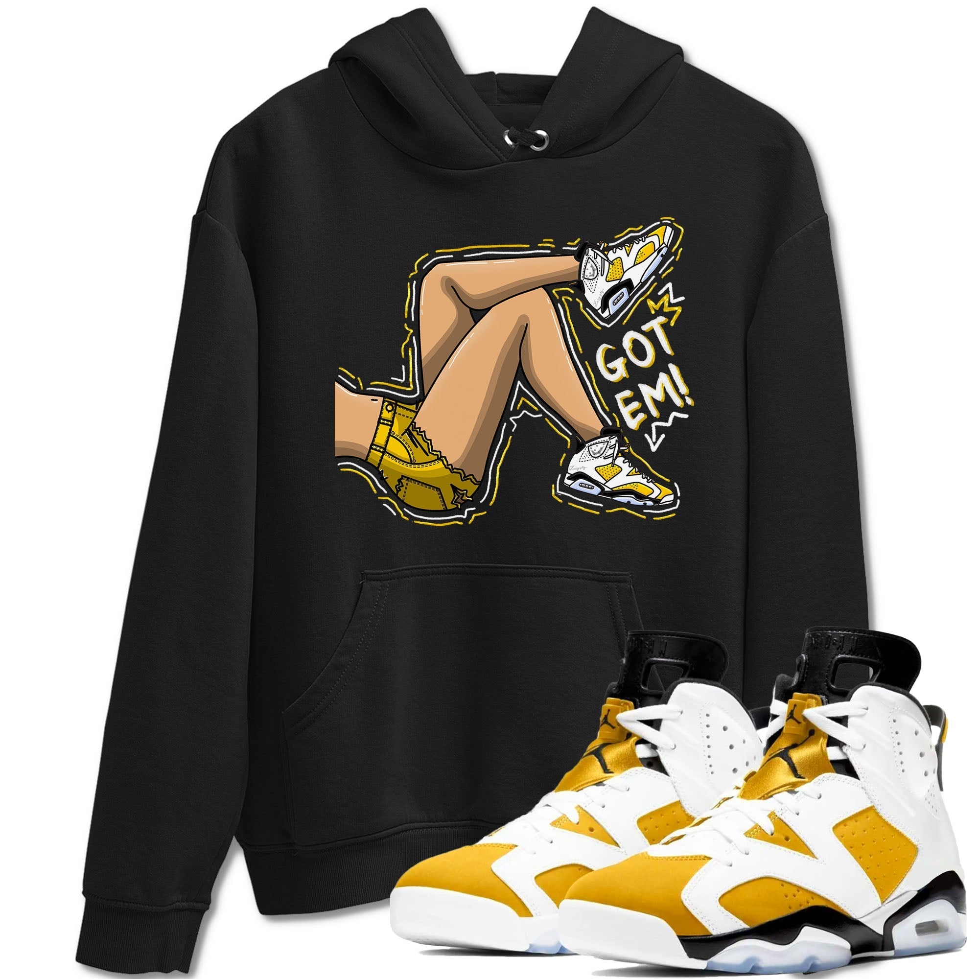 Got Em Legs snkmatch Tees - Air Jordan 6 Yellow Ochre