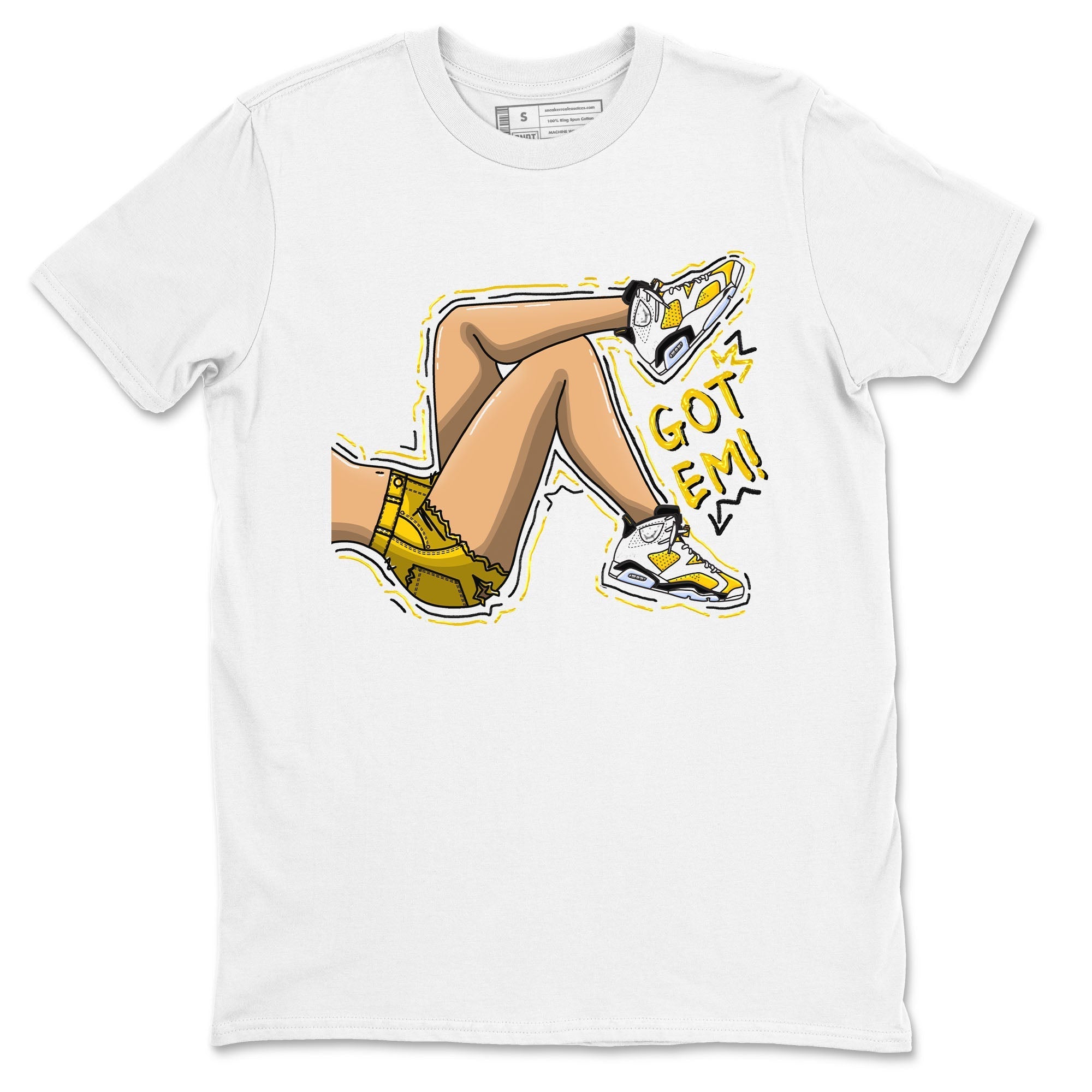 Got Em Legs snkmatch Tees - Air Jordan 6 Yellow Ochre