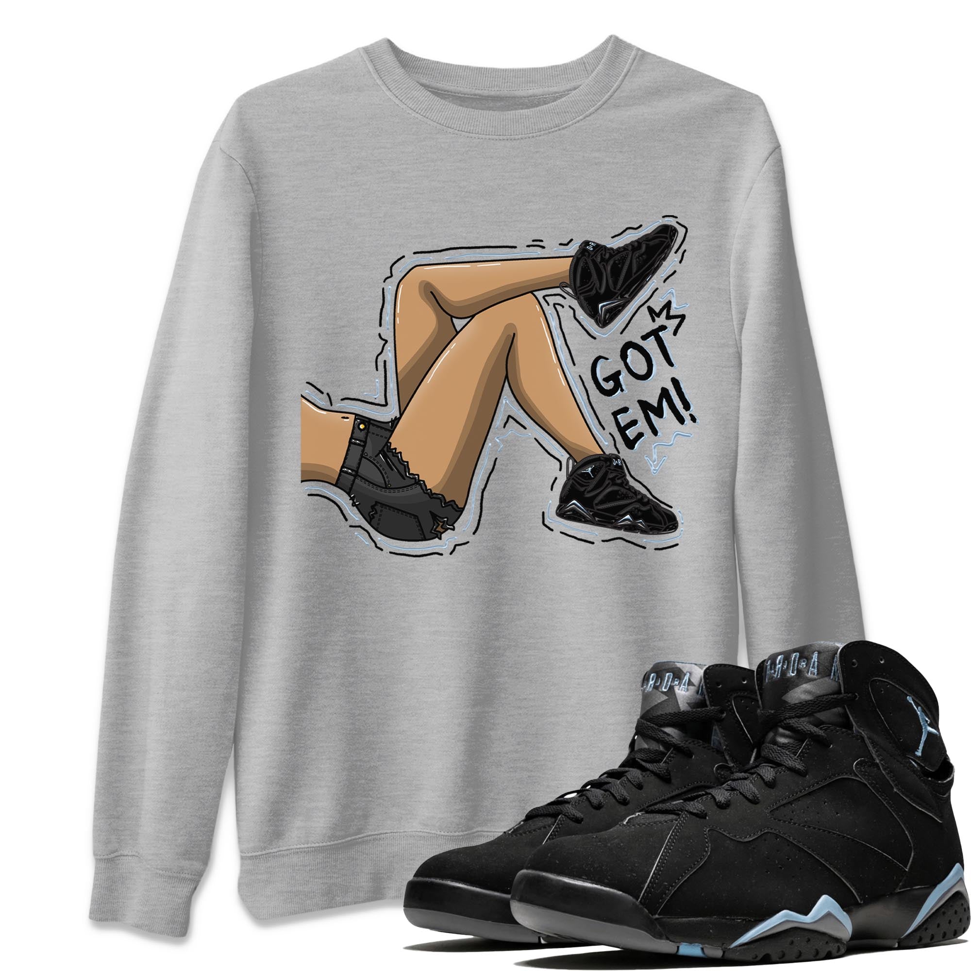 Got Em Legs snkmatch Tee - Air Jordan 7 Chambray