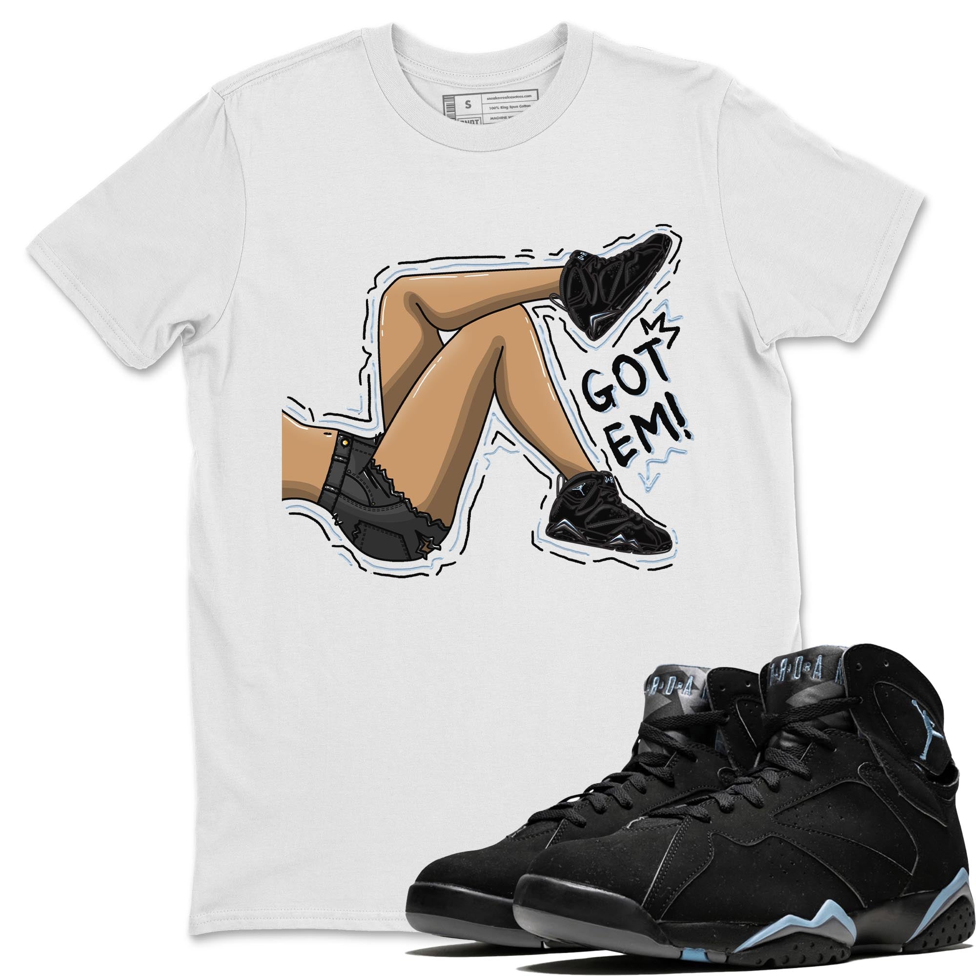 Got Em Legs snkmatch Tee - Air Jordan 7 Chambray
