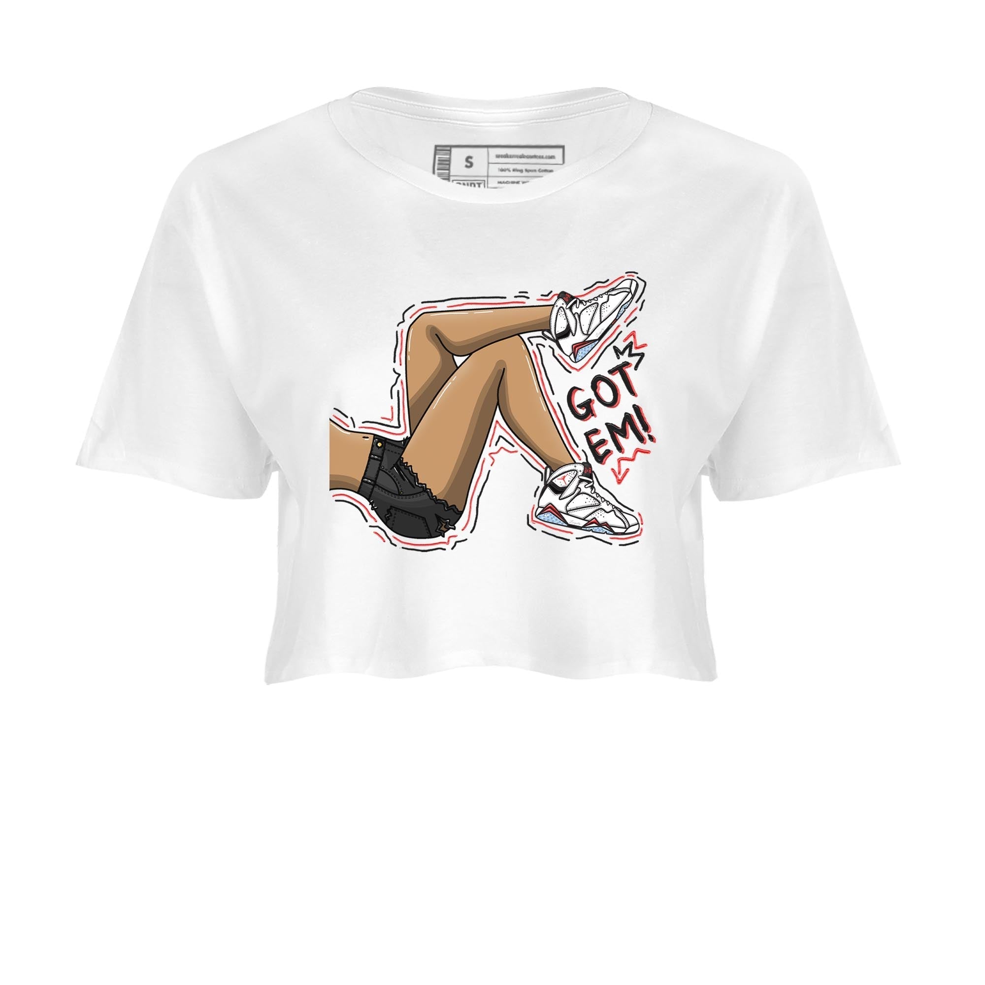 Got Em Legs snkmatch Women's Top - Air Jordan 7 White Infrared