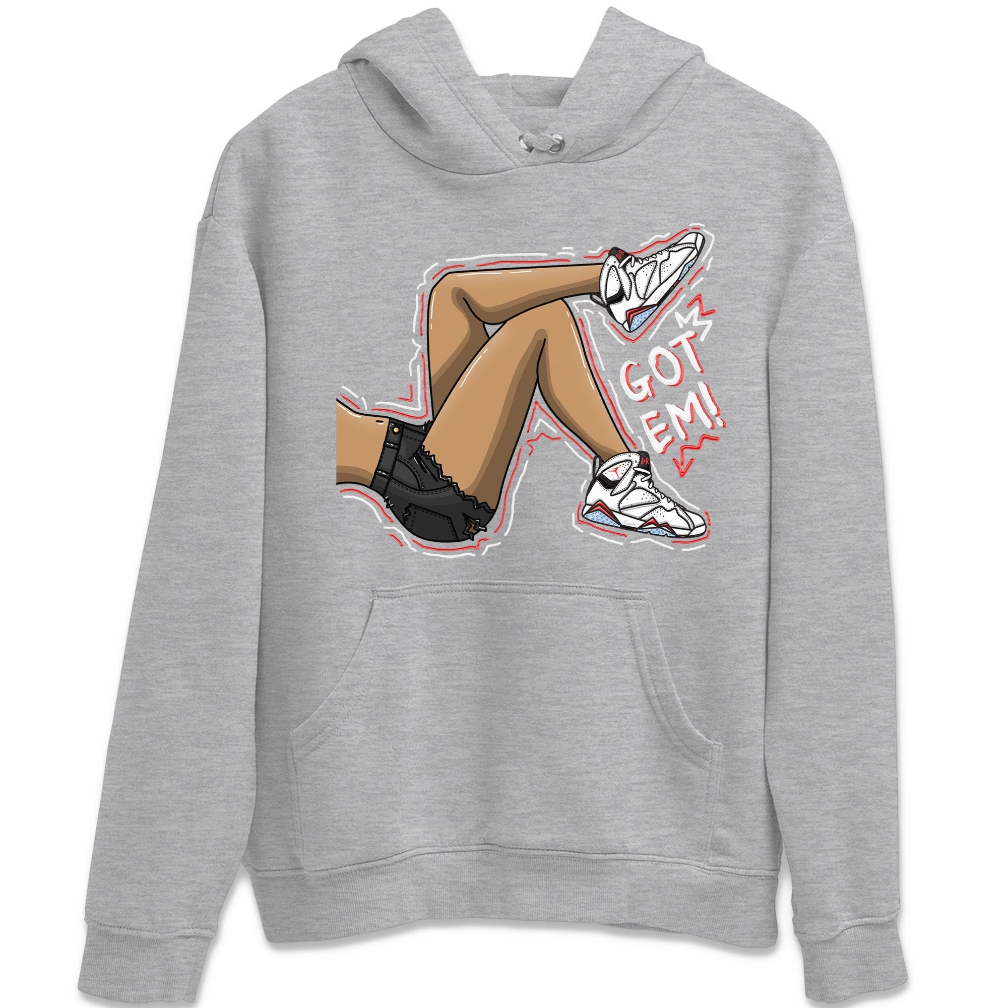 Got Em Legs snkmatch Tee - Air Jordan 7 White Infrared