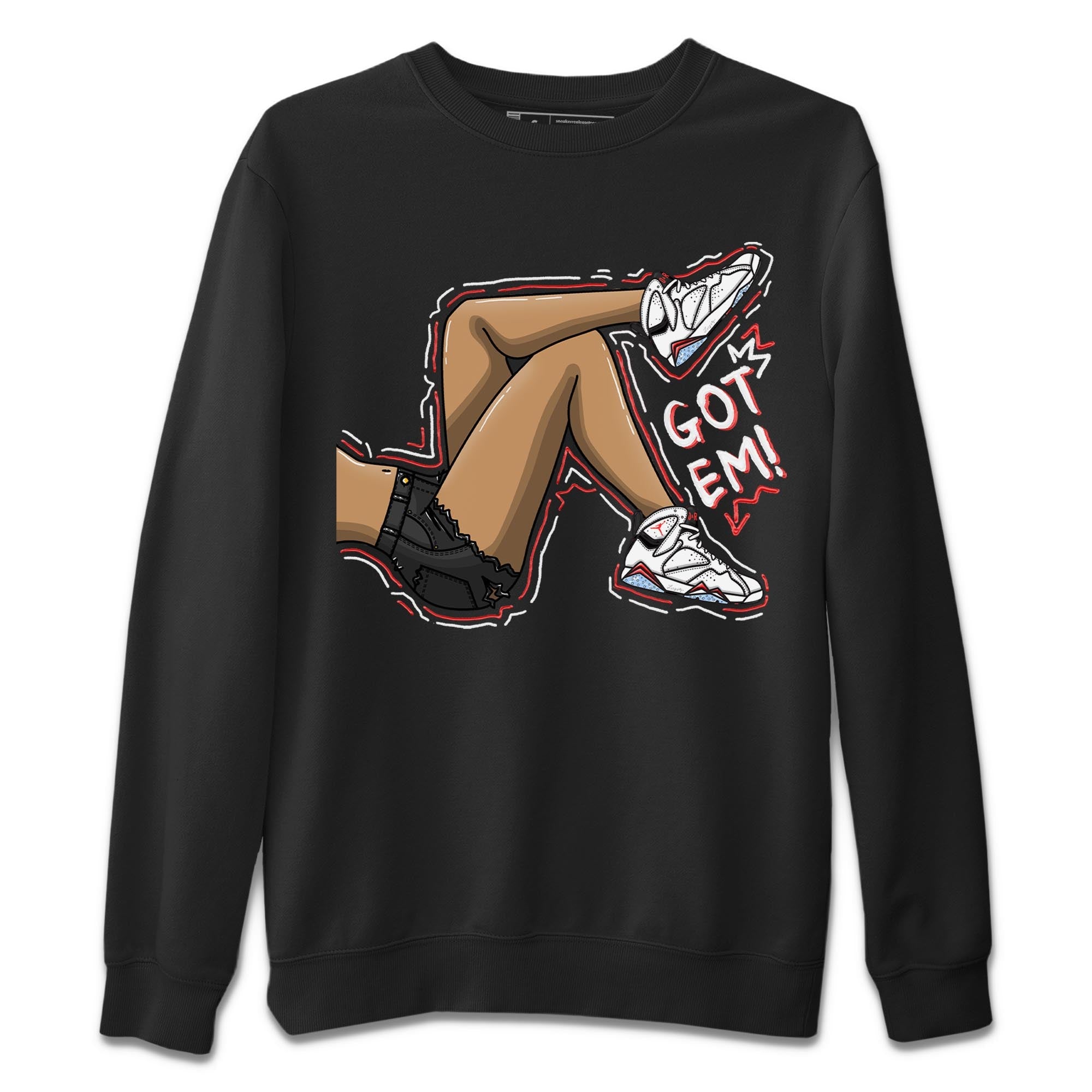 Got Em Legs snkmatch Tee - Air Jordan 7 White Infrared