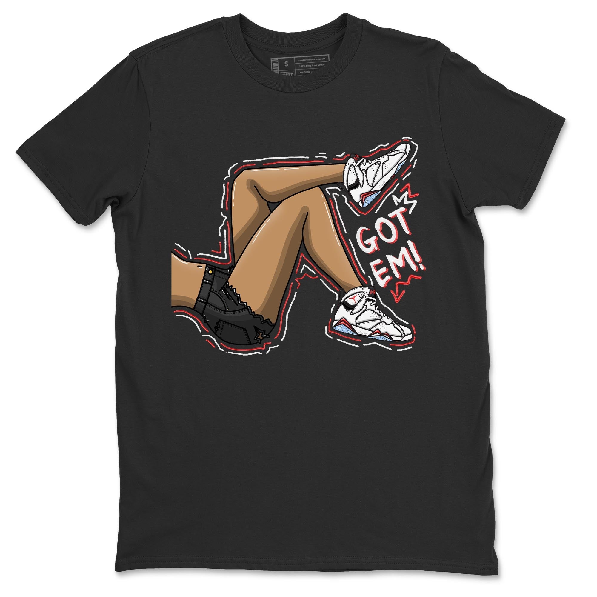 Got Em Legs snkmatch Tee - Air Jordan 7 White Infrared