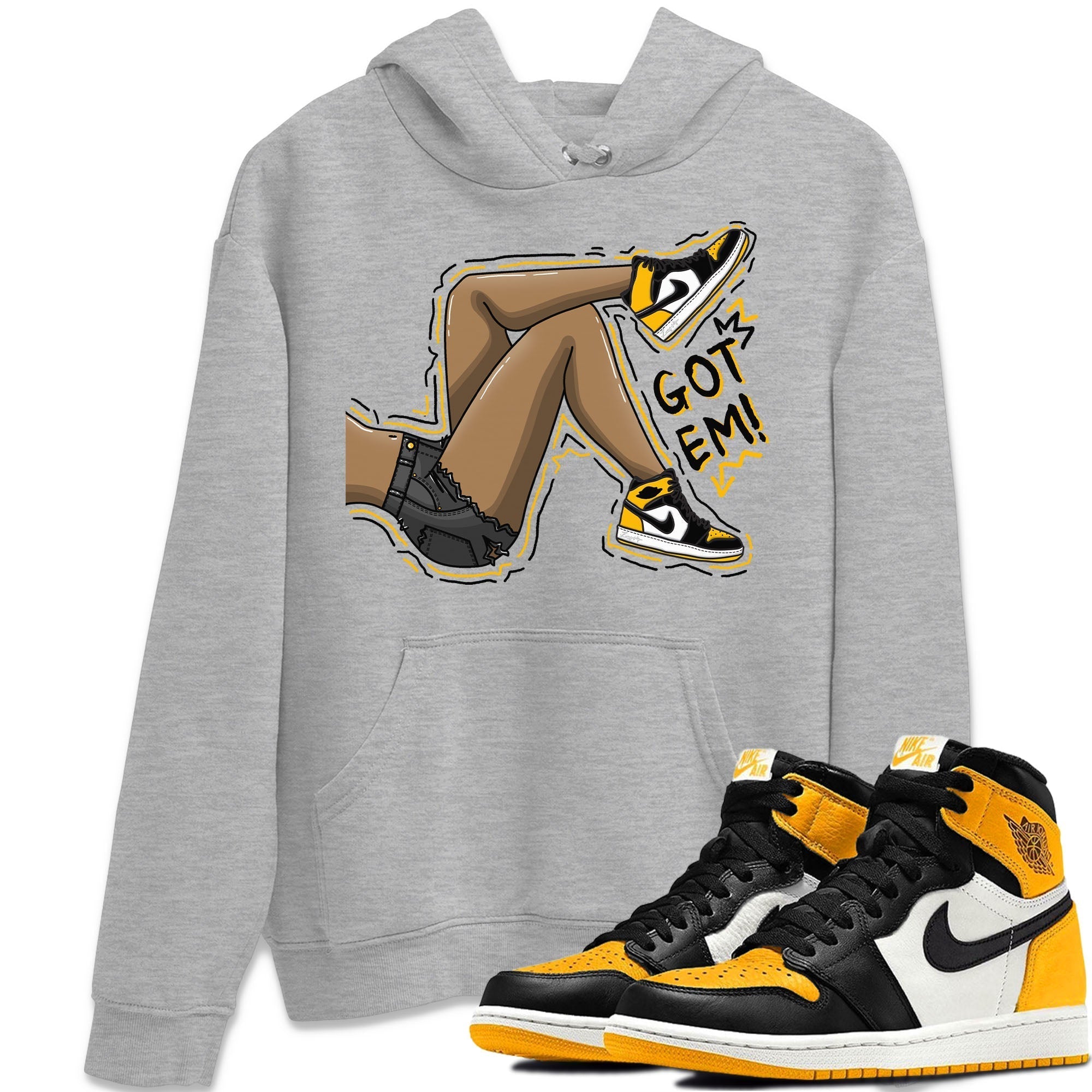 Got Em Legs Unisex Tops - Air Jordan 1 Taxi