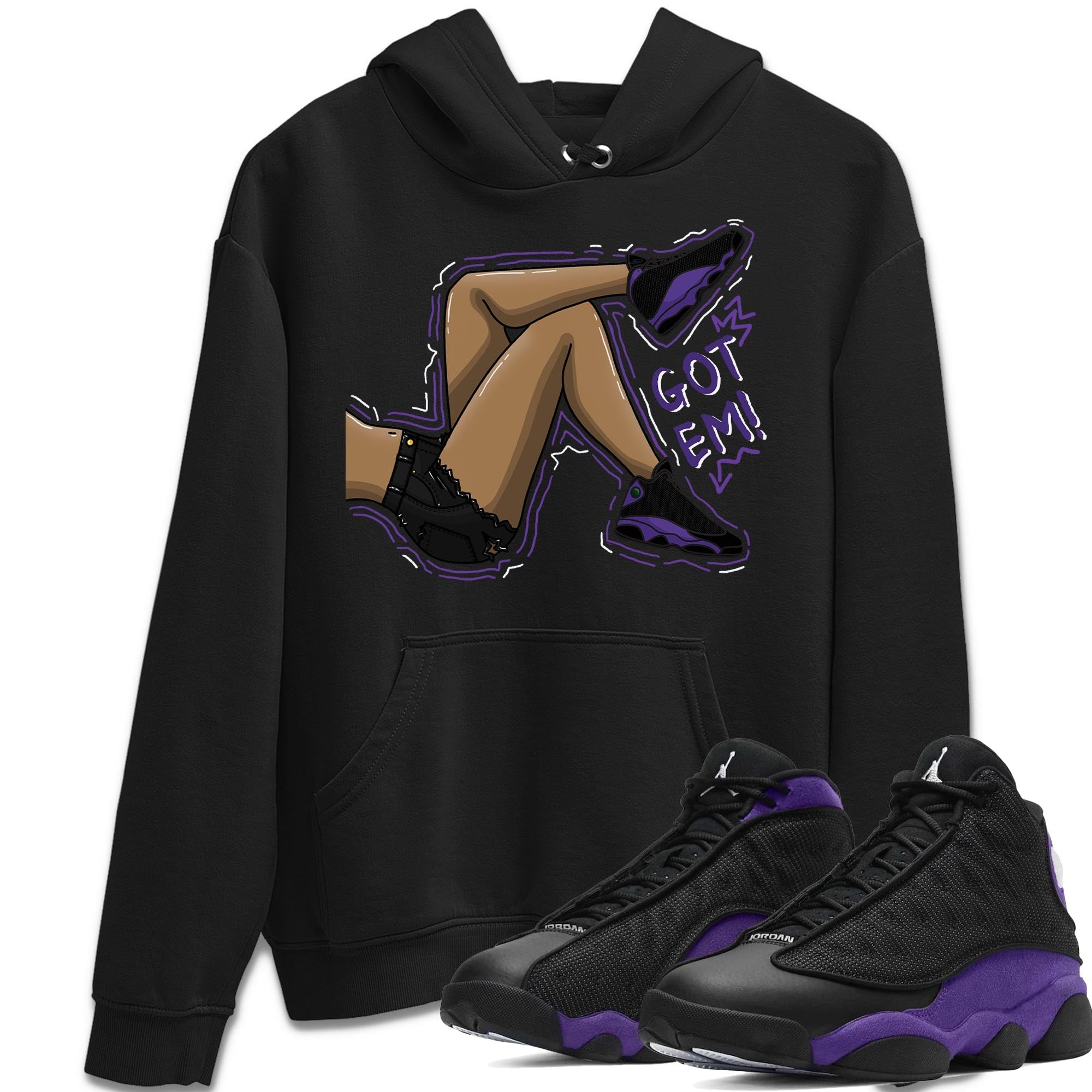 Got Em Legs Unisex Tops - Air Jordan 13 Court Purple