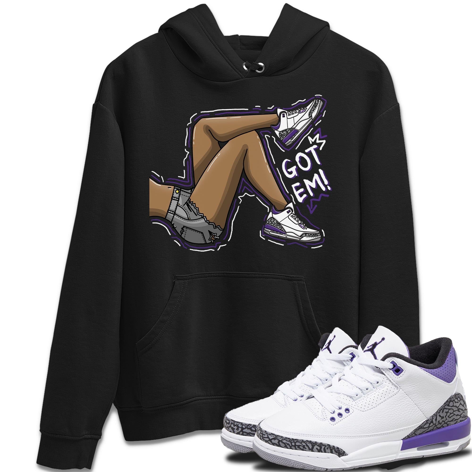 Got Em Legs Unisex Tops - Air Jordan 3 Dark Iris