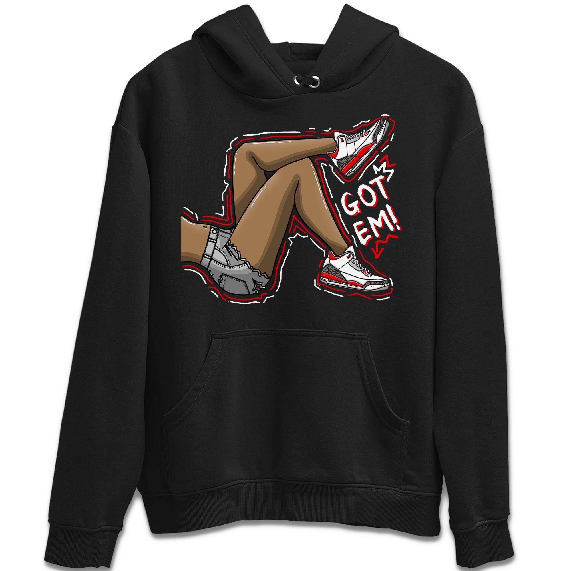 Got Em Legs Unisex Tops - Air Jordan 3 Fire Red