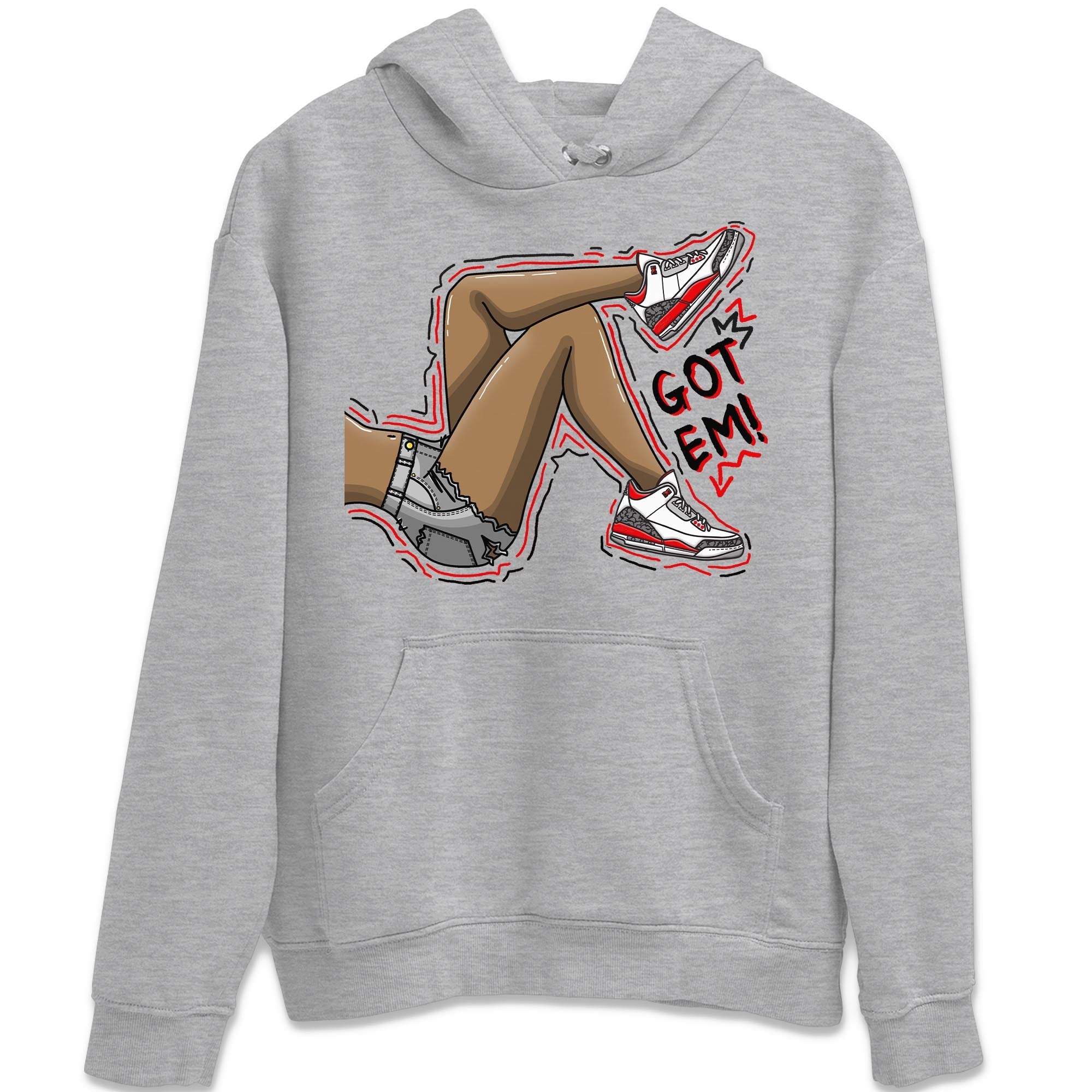 Got Em Legs Unisex Tops - Air Jordan 3 Fire Red