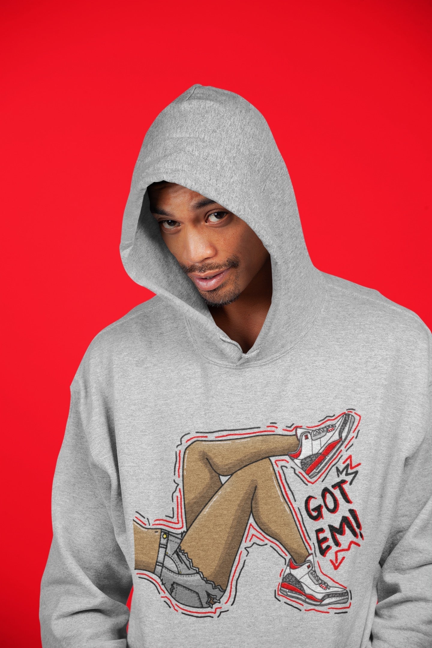 Got Em Legs Unisex Tops - Air Jordan 3 Fire Red
