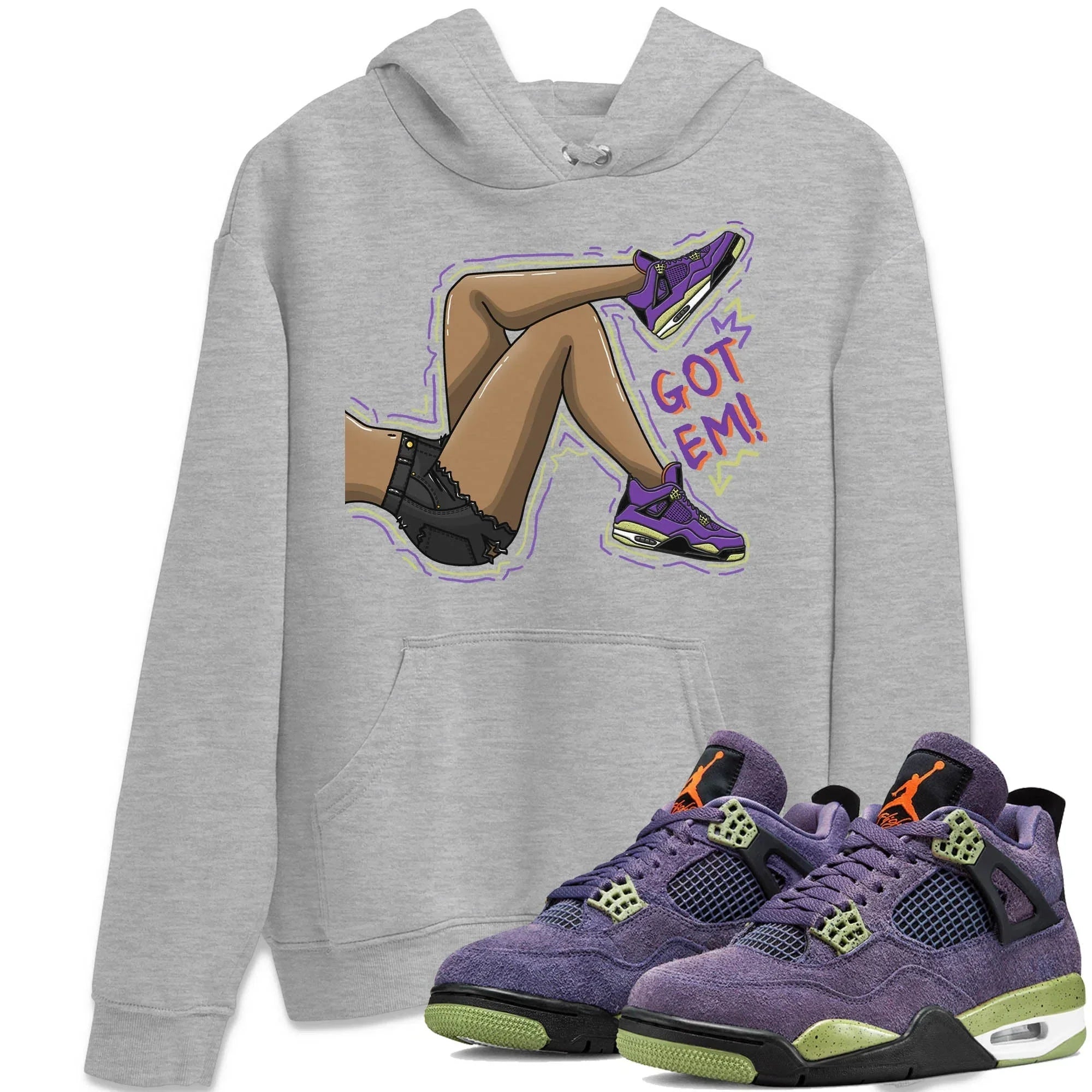Got Em Legs Unisex Tops - Air Jordan 4 Canyon Purple