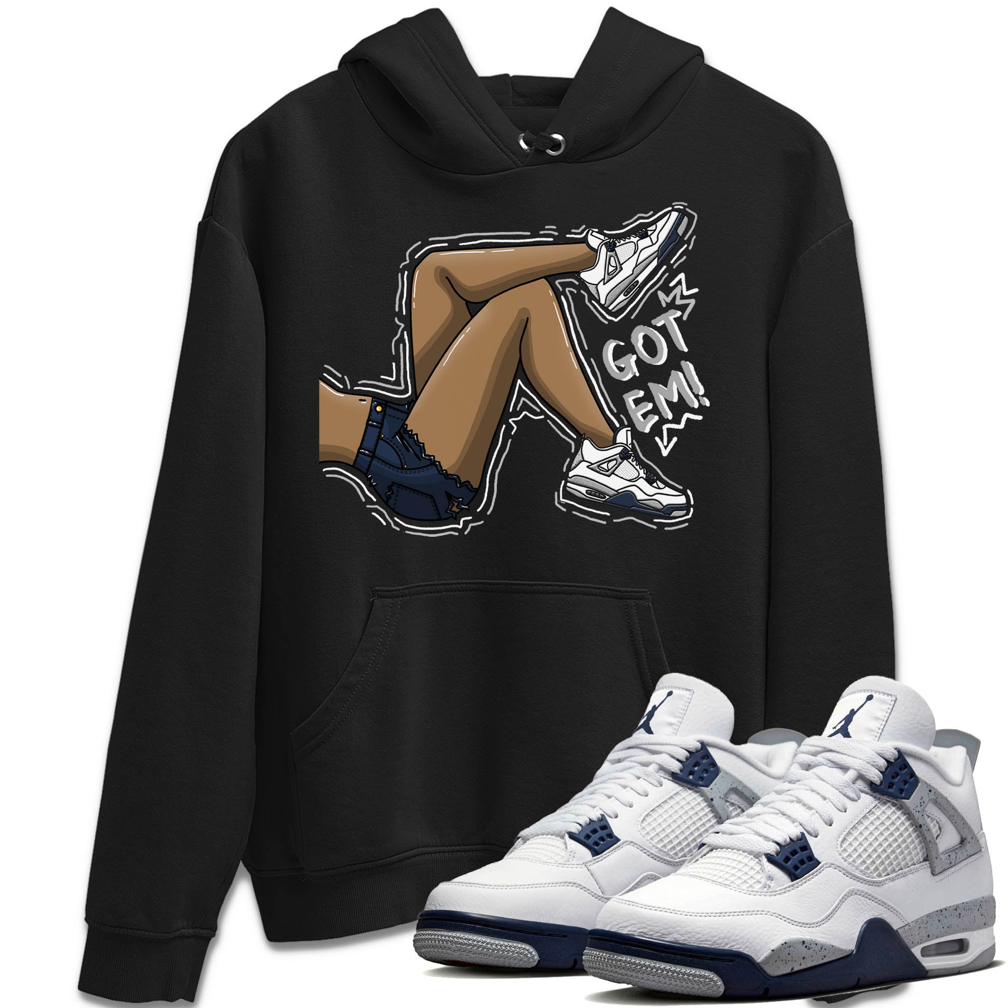 Got Em Legs Unisex Tops - Air Jordan 4 Midnight Navy
