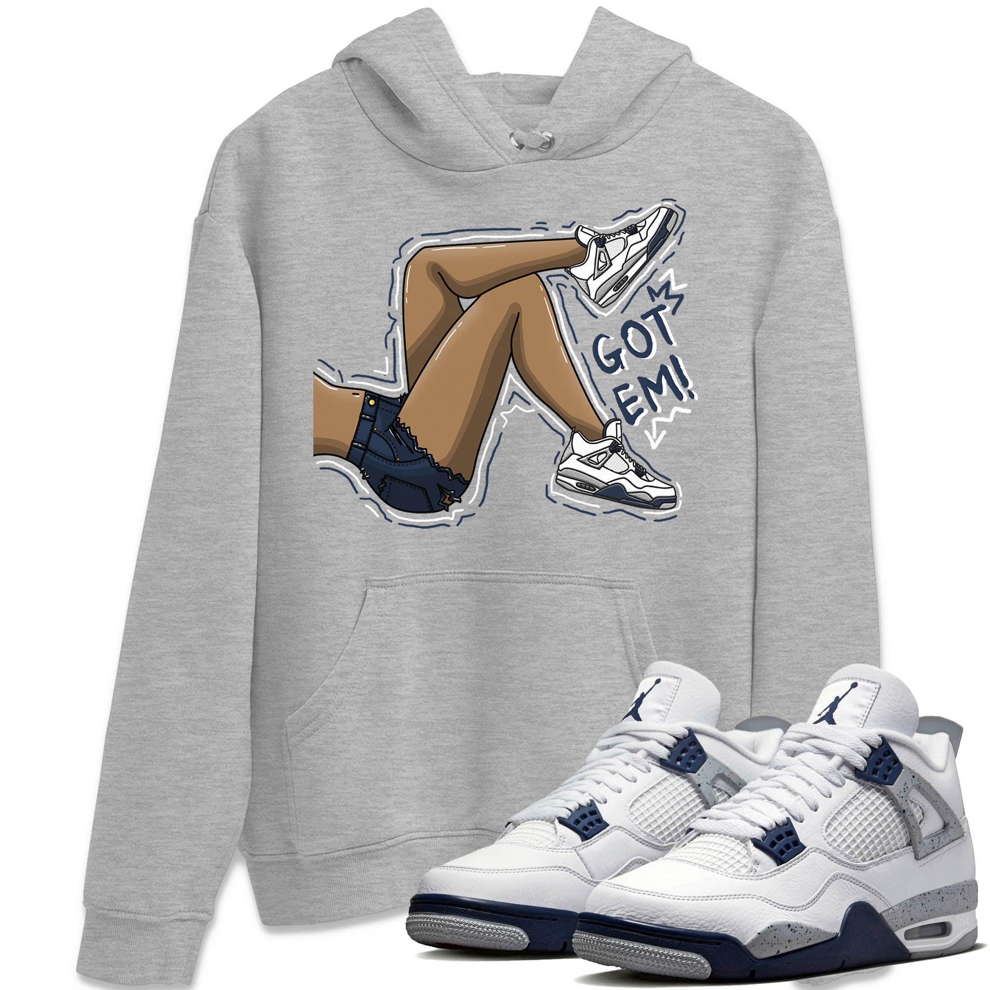 Got Em Legs Unisex Tops - Air Jordan 4 Midnight Navy