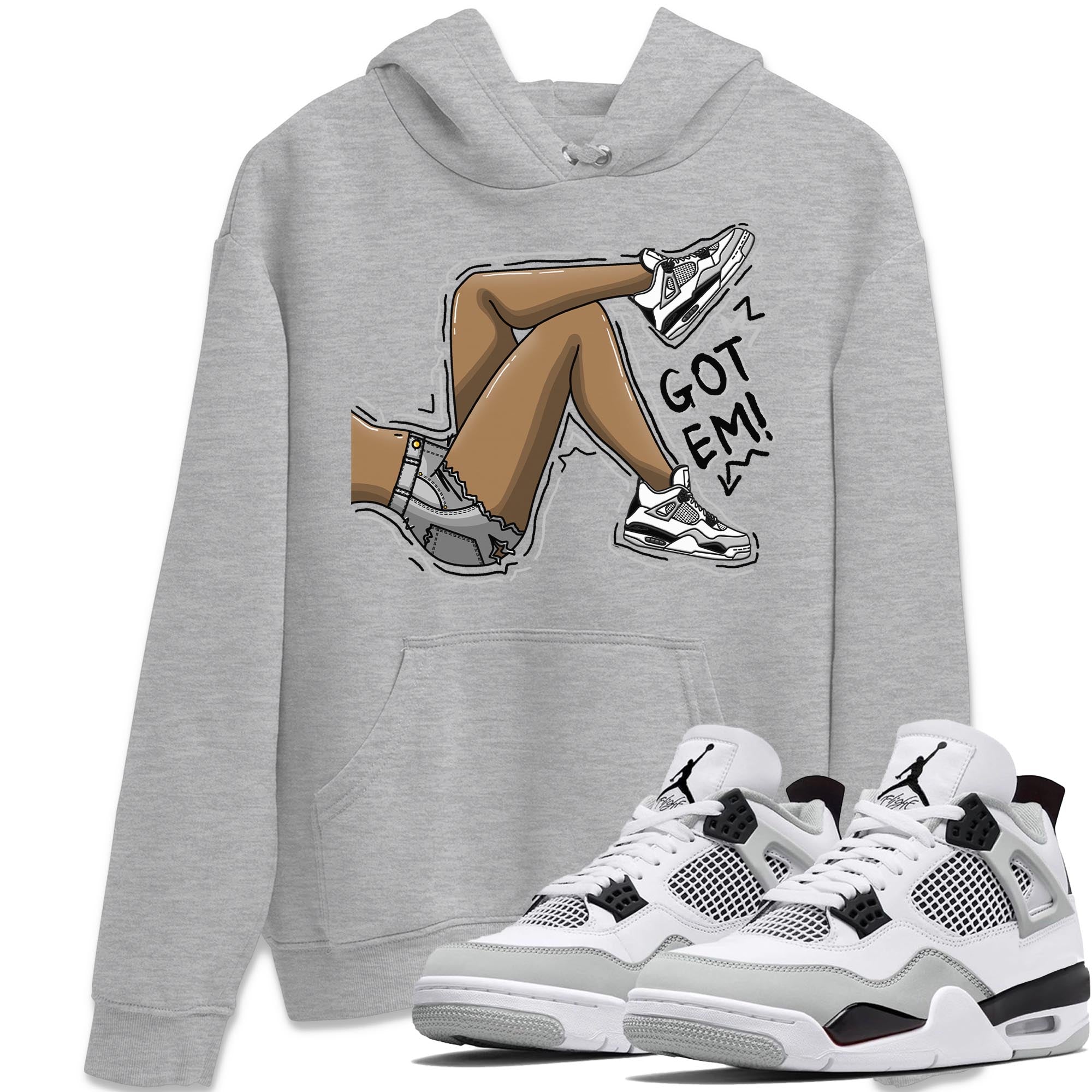 Got Em Legs Unisex Tops - Air Jordan 4 Military Black