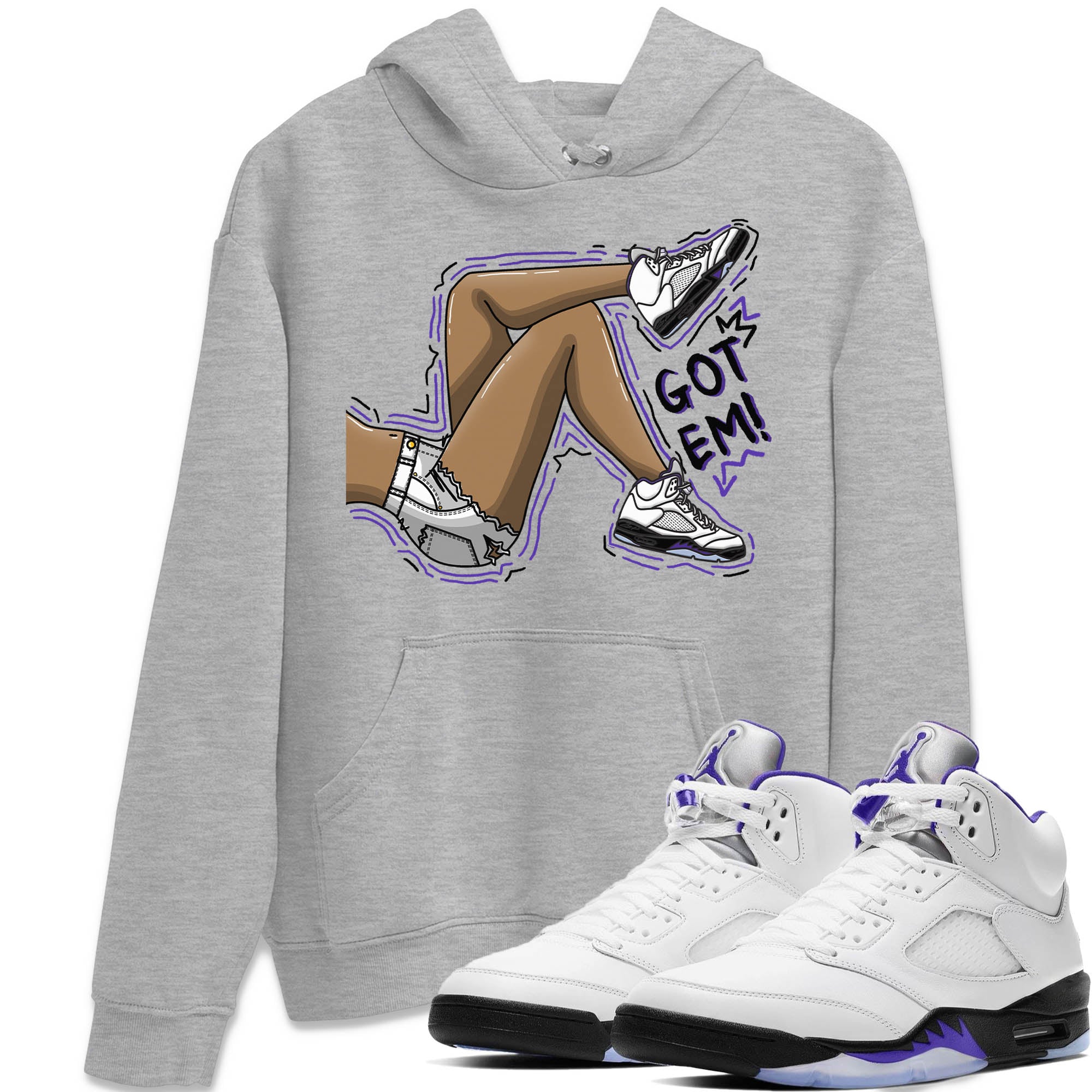 Got Em Legs Unisex Tops - Air Jordan 5 Concord