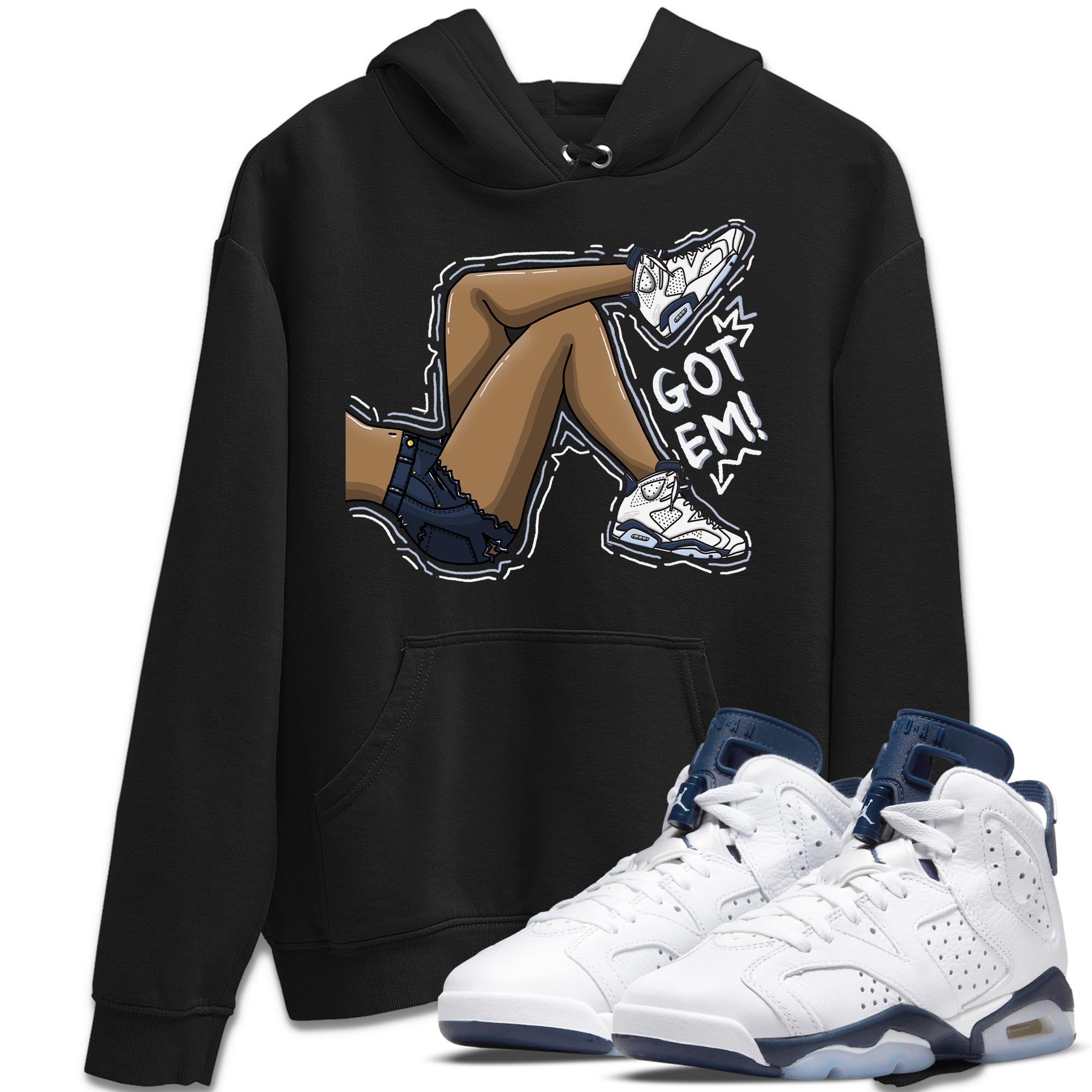 Got Em Legs Unisex Tops - Air Jordan 6 Midnight Navy