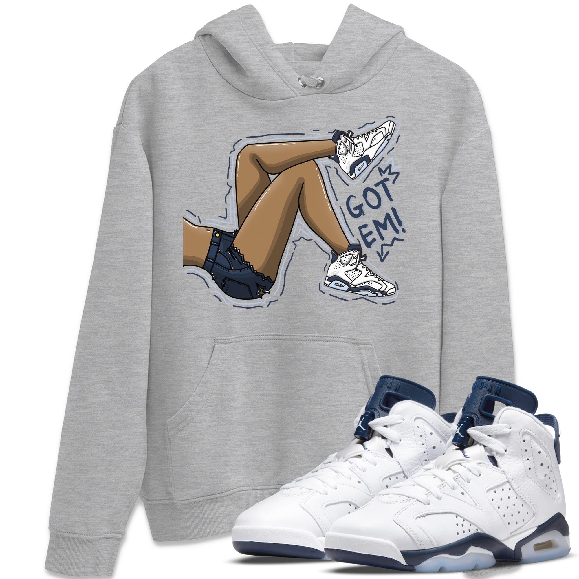 Got Em Legs Unisex Tops - Air Jordan 6 Midnight Navy