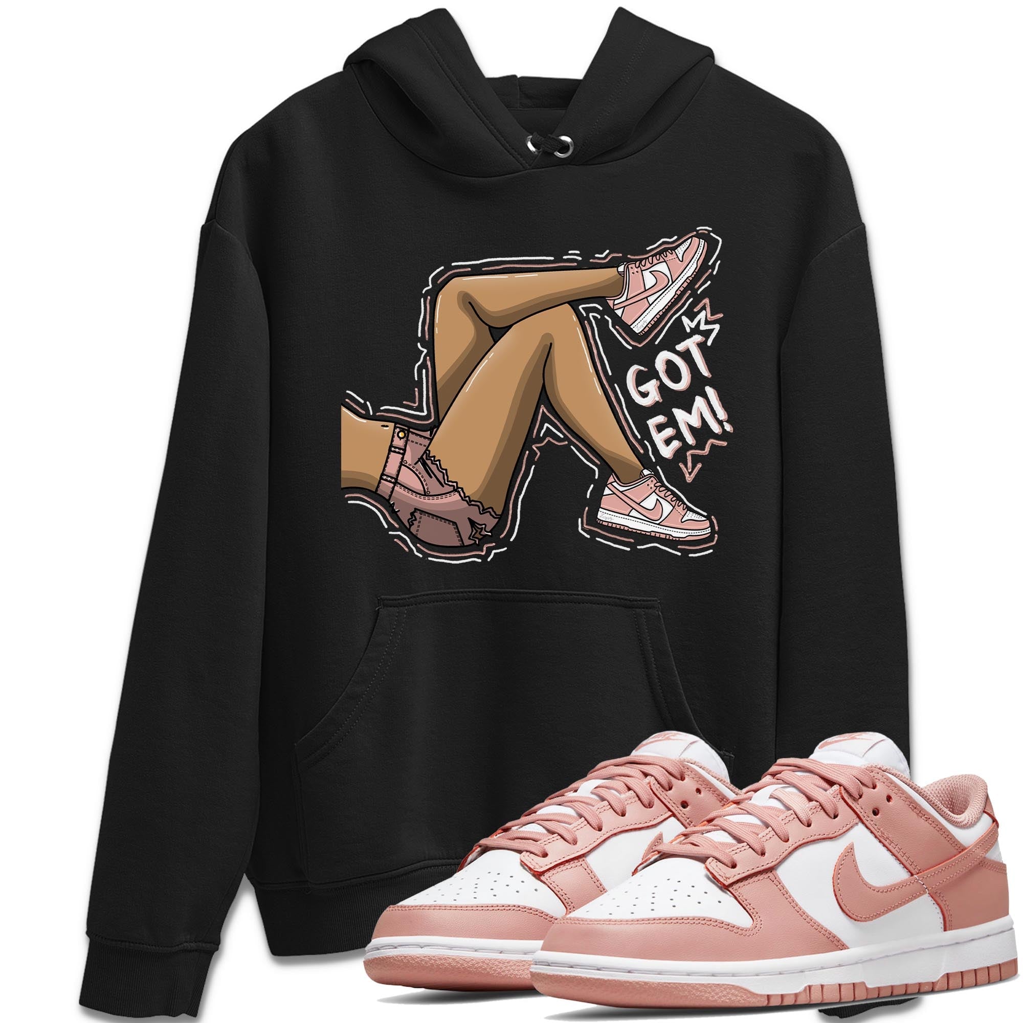 Got Em Legs snkmatch Tee - Dunk Rose Whisper