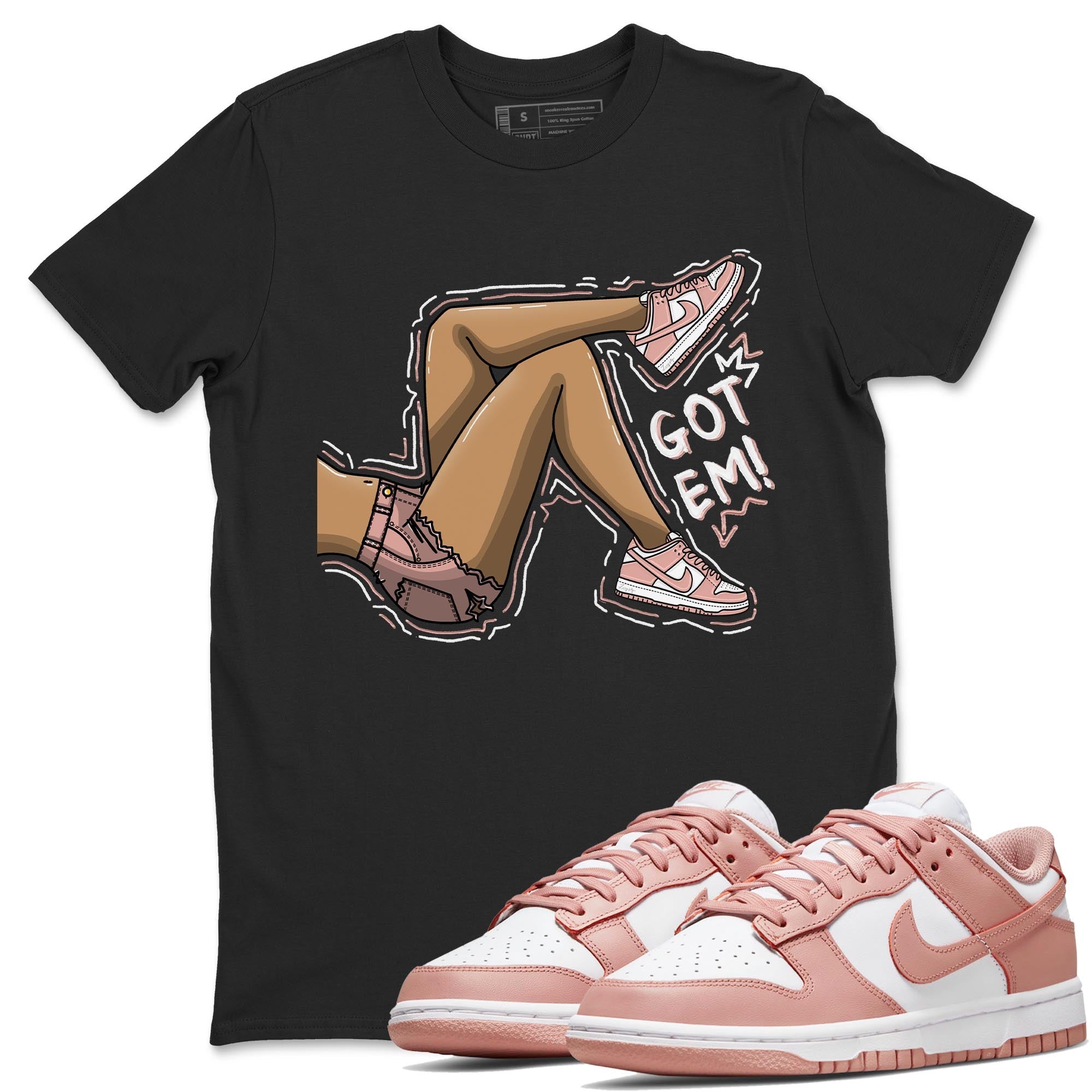 Got Em Legs snkmatch Tee - Dunk Rose Whisper