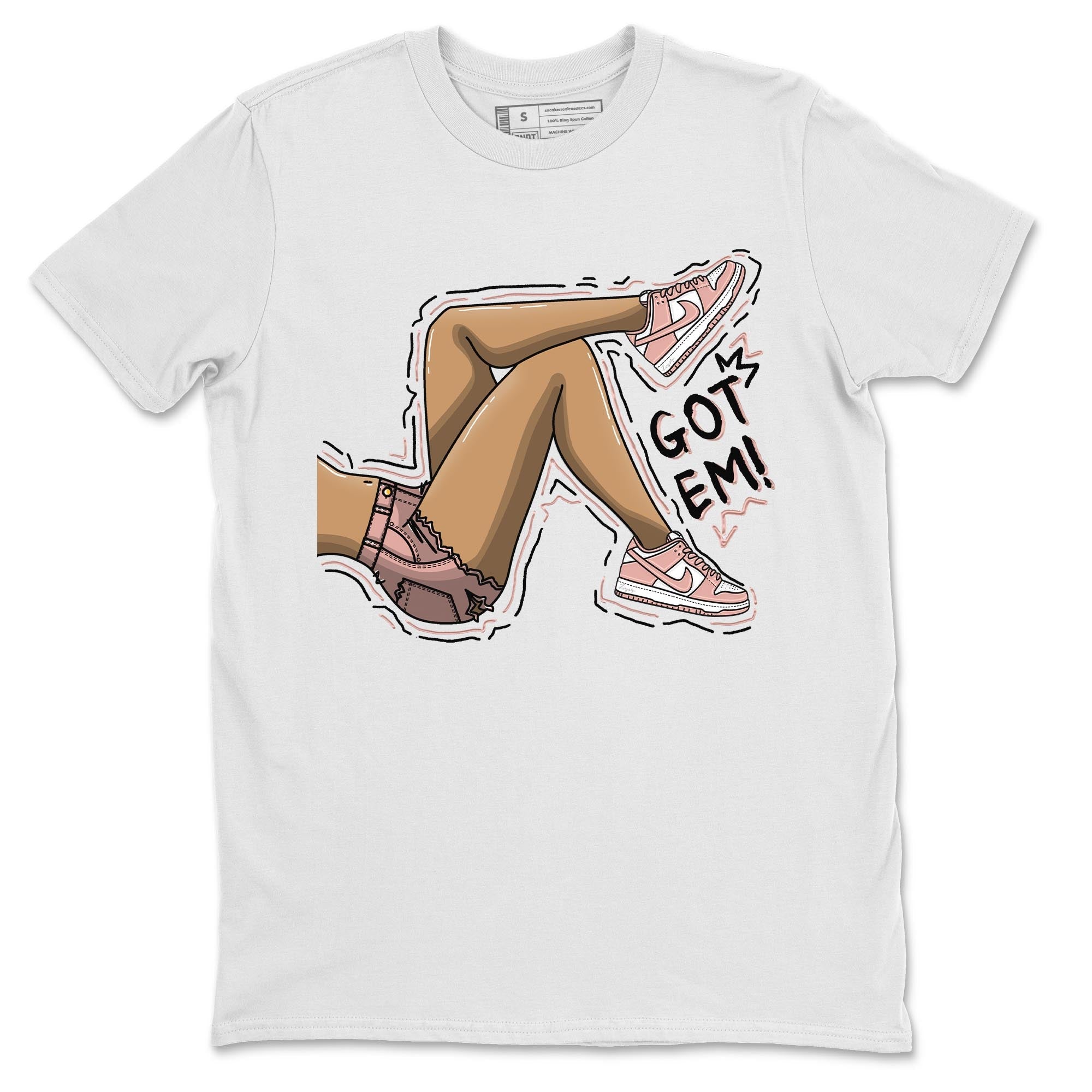 Got Em Legs snkmatch Tee - Dunk Rose Whisper