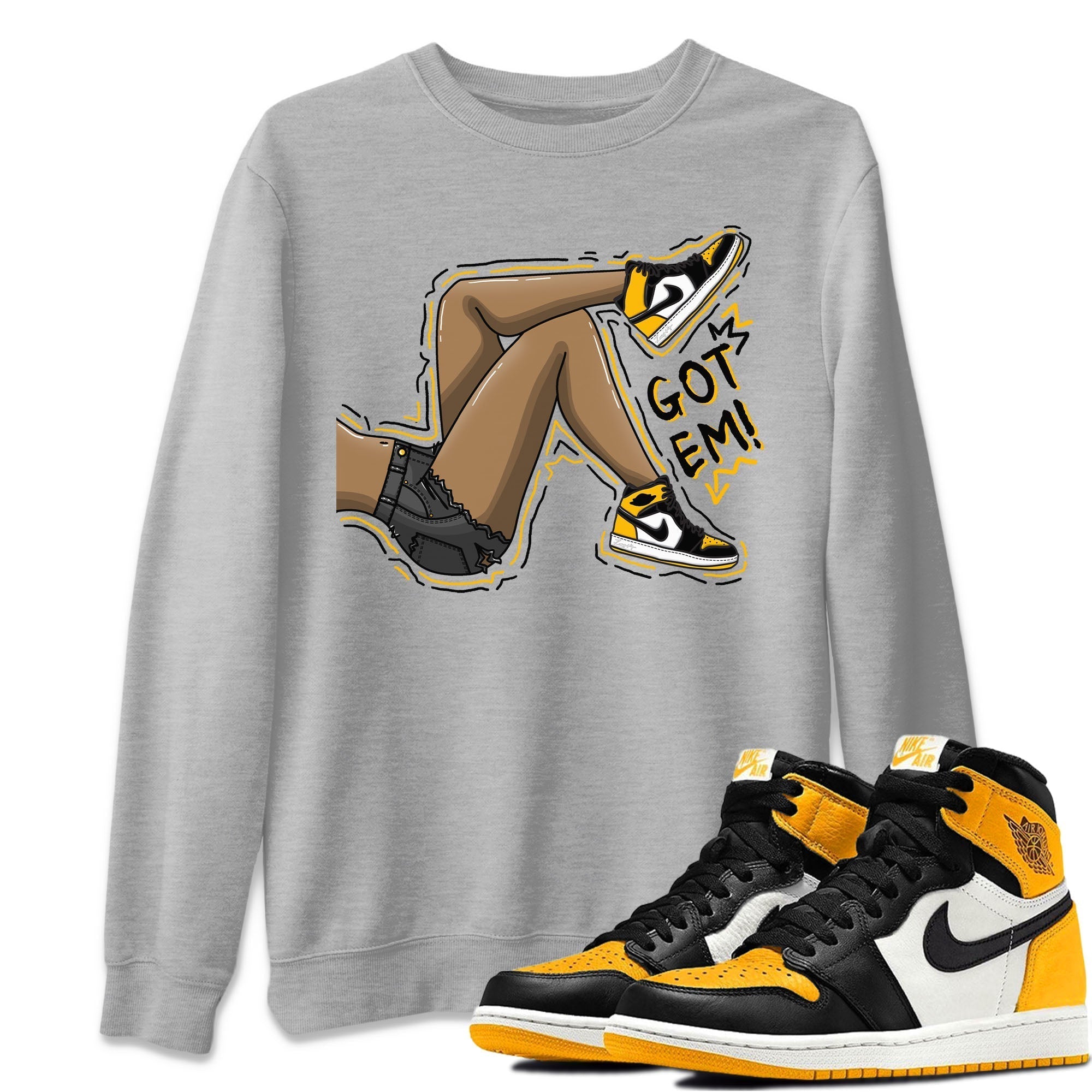 Got Em Legs Unisex Tops - Air Jordan 1 Taxi
