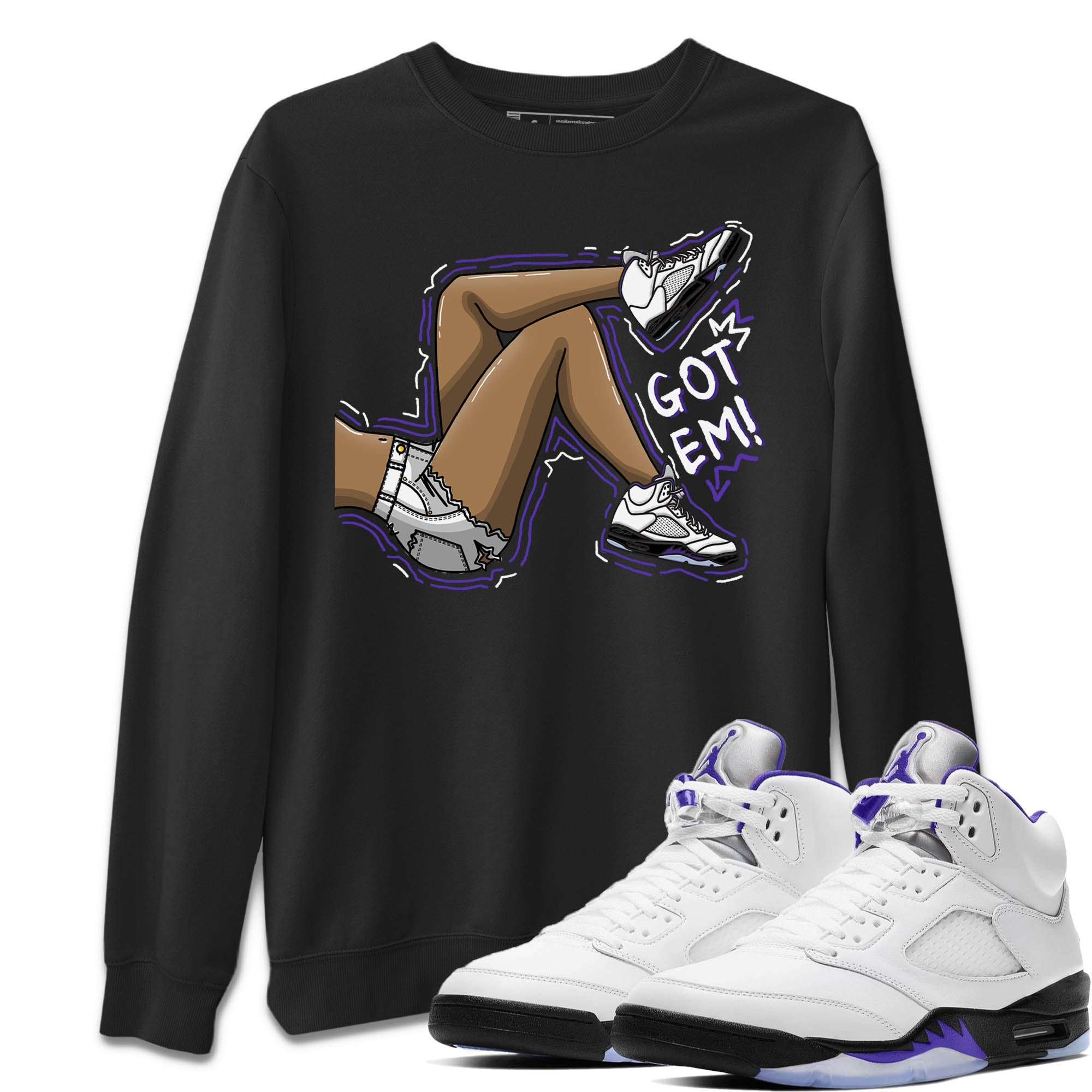 Got Em Legs Unisex Tops - Air Jordan 5 Concord