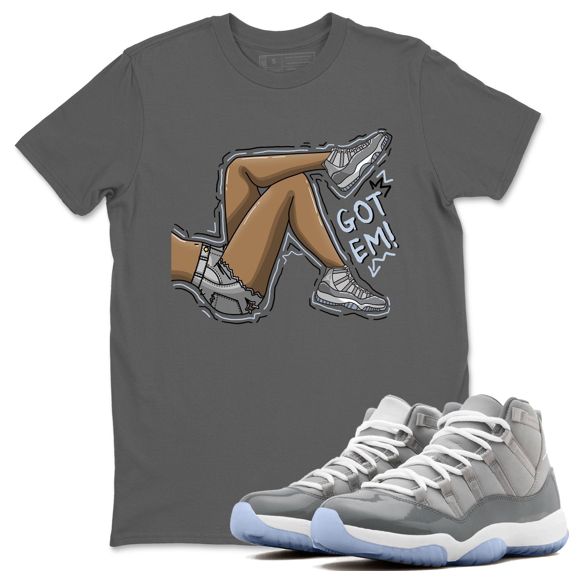 Got Em Legs Unisex Tops - Air Jordan 11 Cool Grey