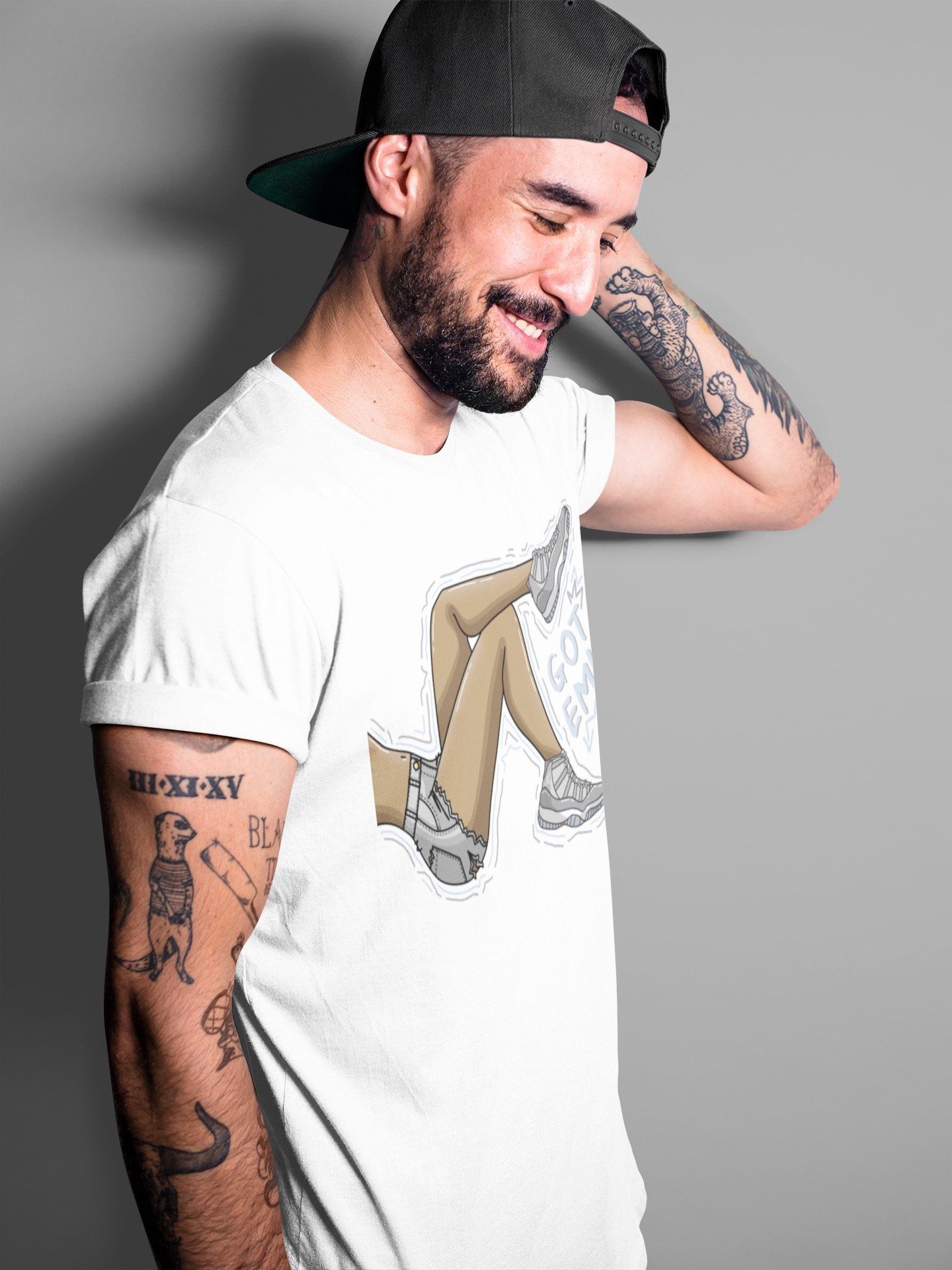 Got Em Legs Unisex Tops - Air Jordan 11 Cool Grey