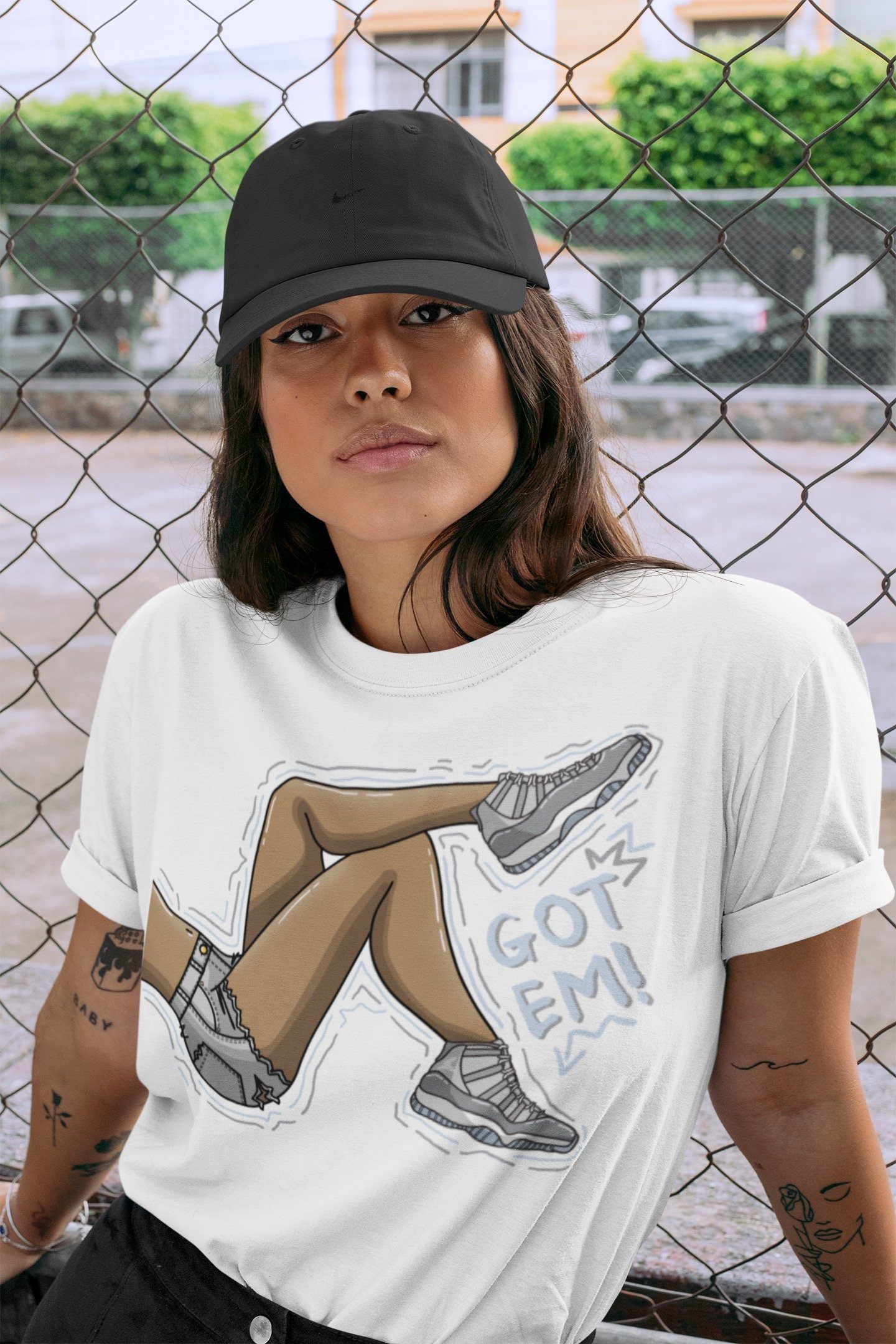 Got Em Legs Unisex Tops - Air Jordan 11 Cool Grey