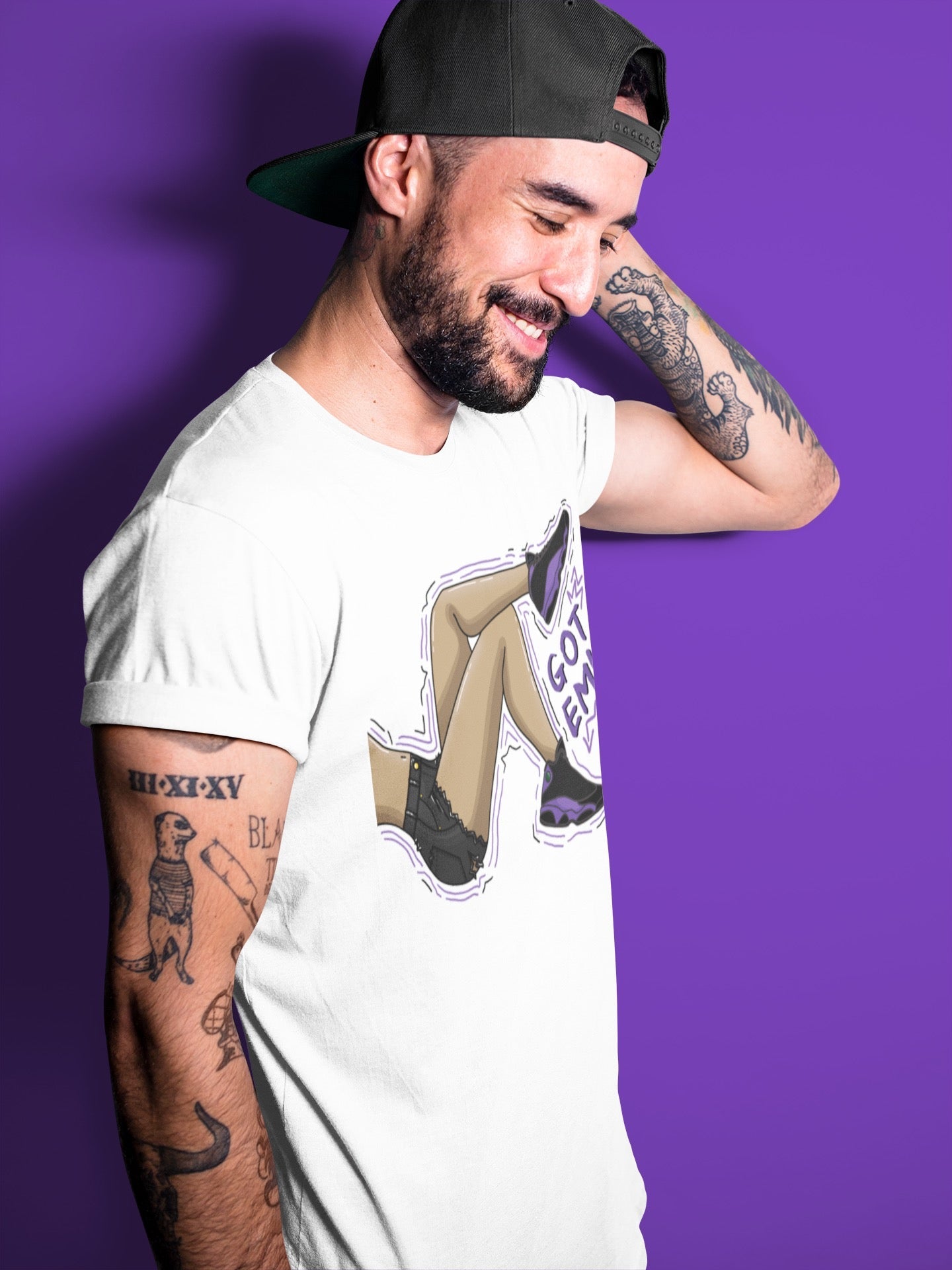 Got Em Legs Unisex Tops - Air Jordan 13 Court Purple