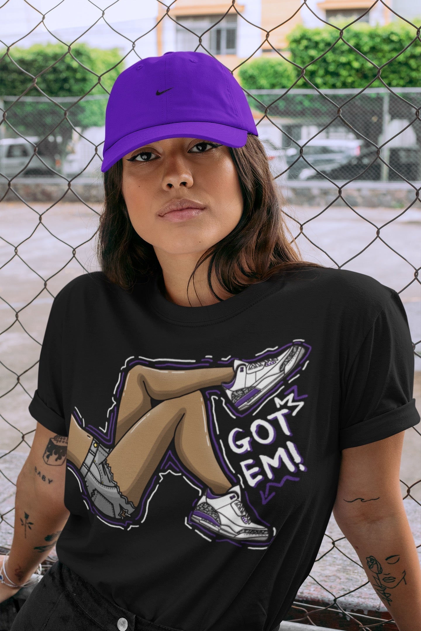 Got Em Legs Unisex Tops - Air Jordan 3 Dark Iris