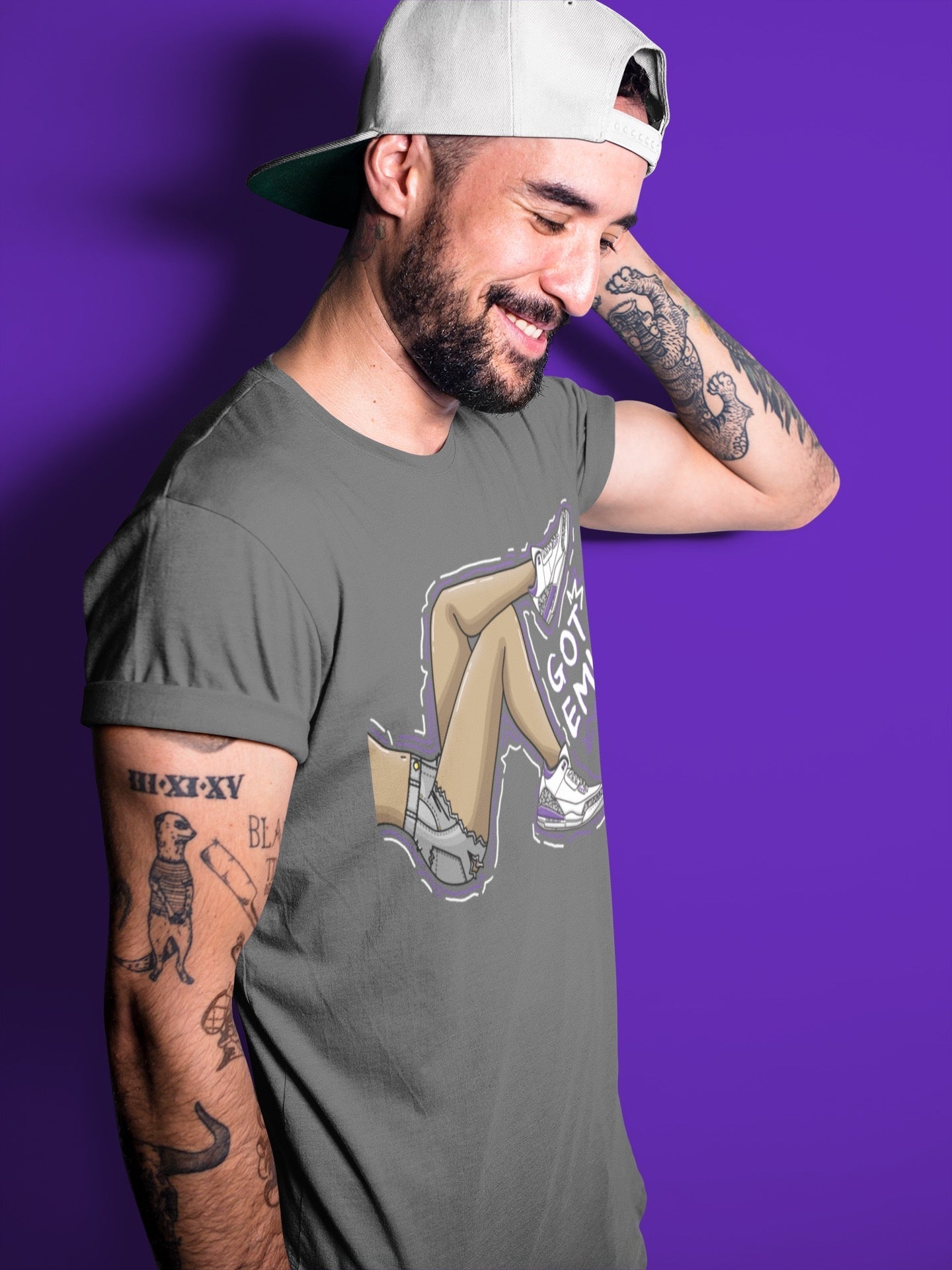 Got Em Legs Unisex Tops - Air Jordan 3 Dark Iris