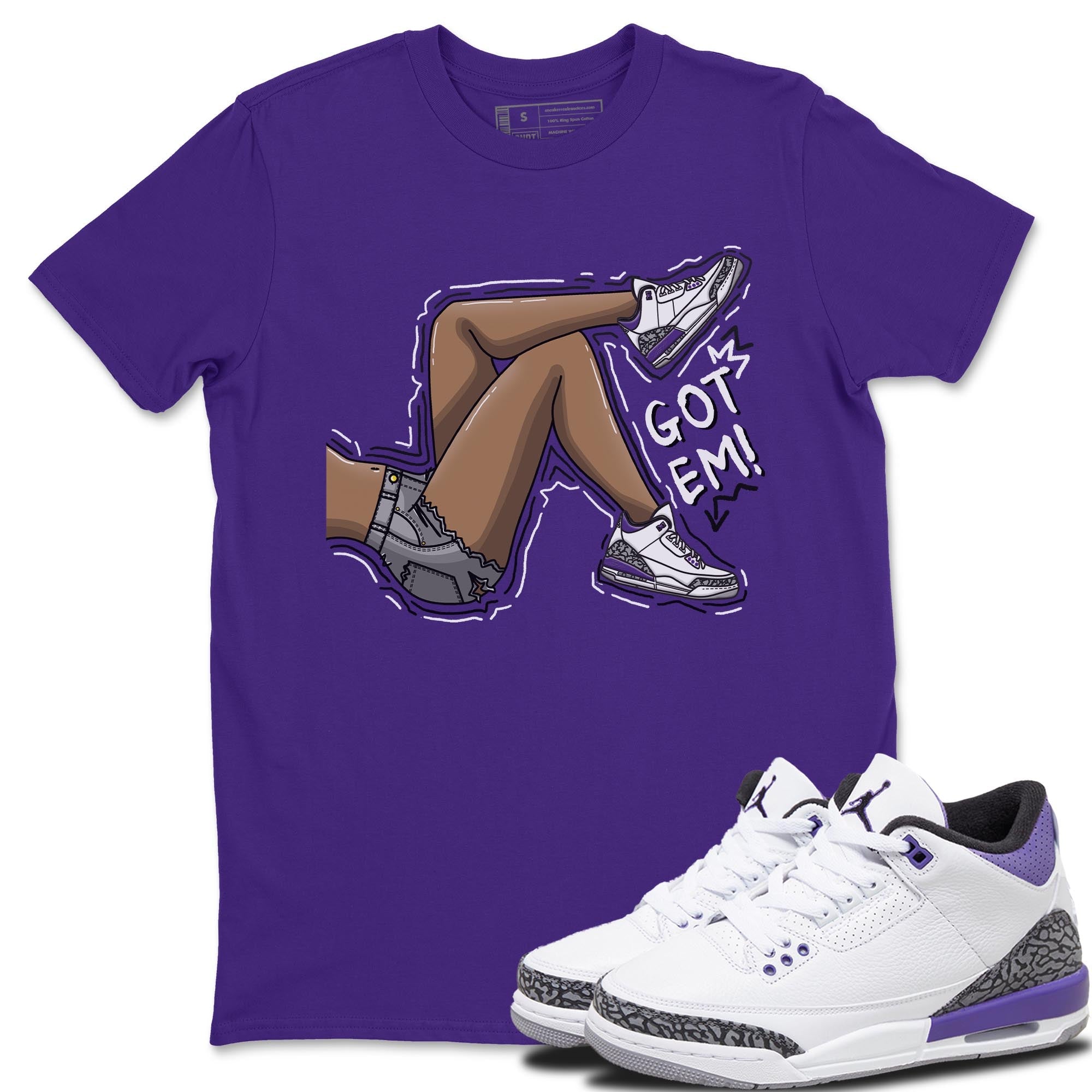 Got Em Legs Unisex Tops - Air Jordan 3 Dark Iris
