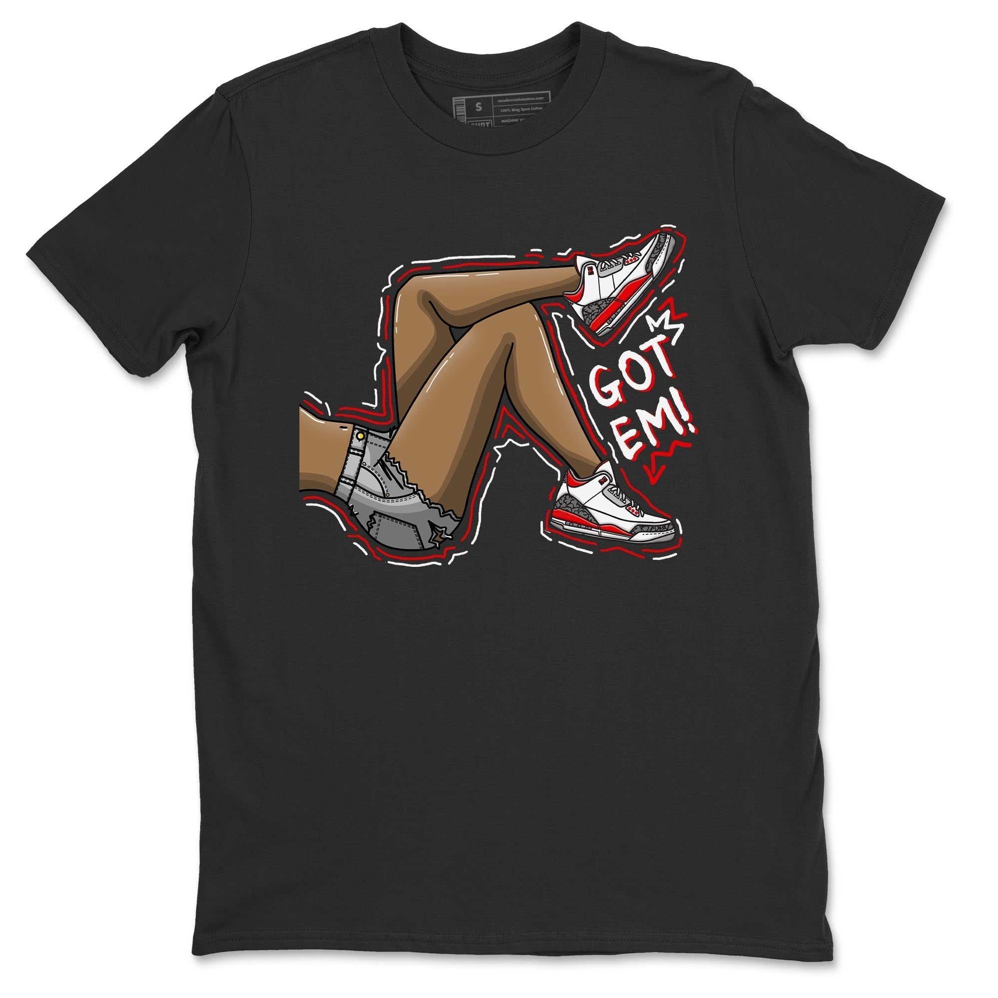 Got Em Legs Unisex Tops - Air Jordan 3 Fire Red