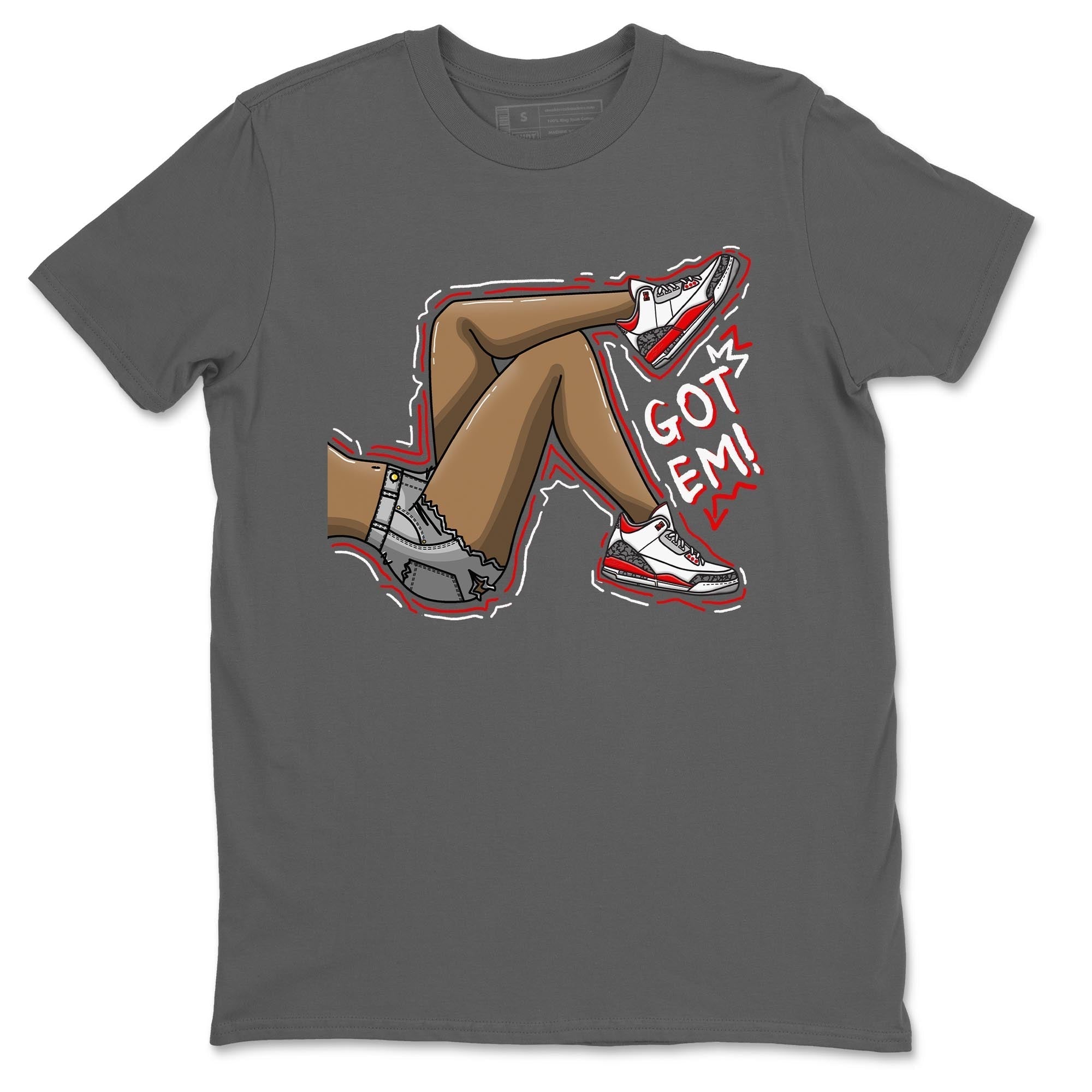 Got Em Legs Unisex Tops - Air Jordan 3 Fire Red