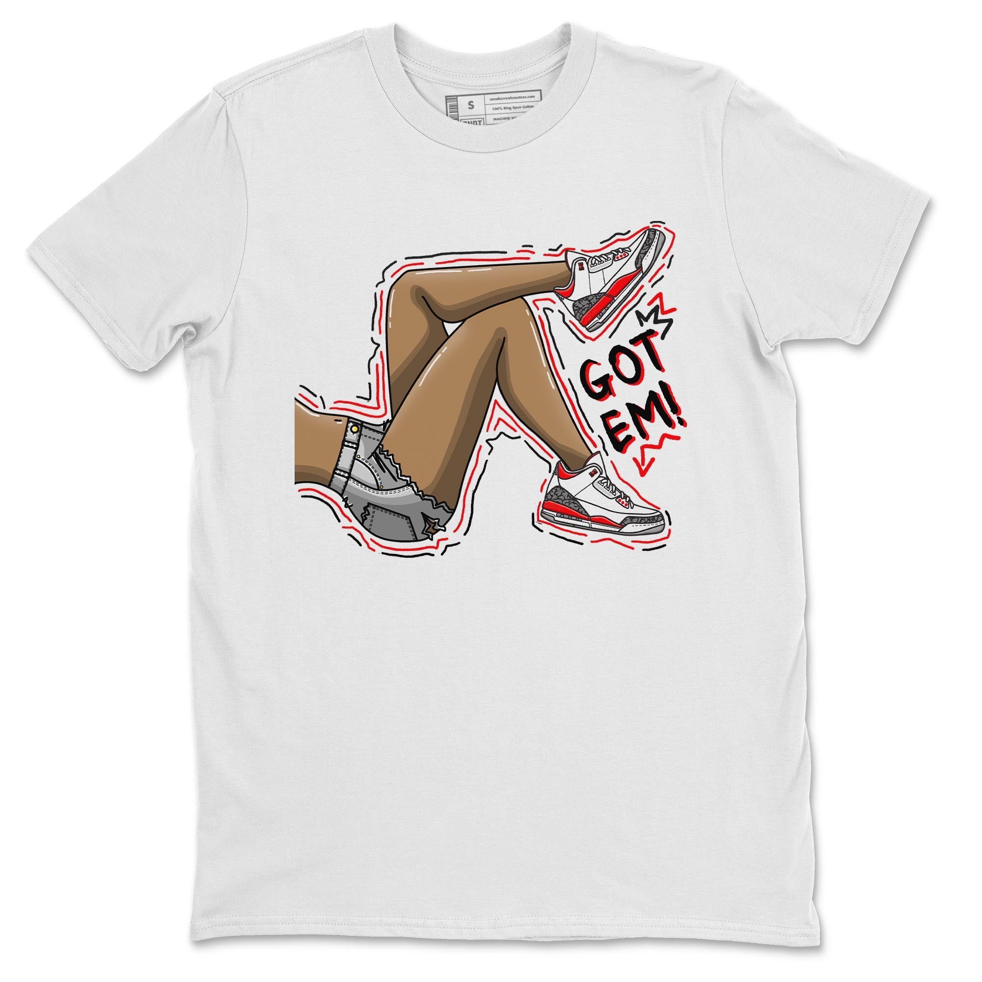 Got Em Legs Unisex Tops - Air Jordan 3 Fire Red