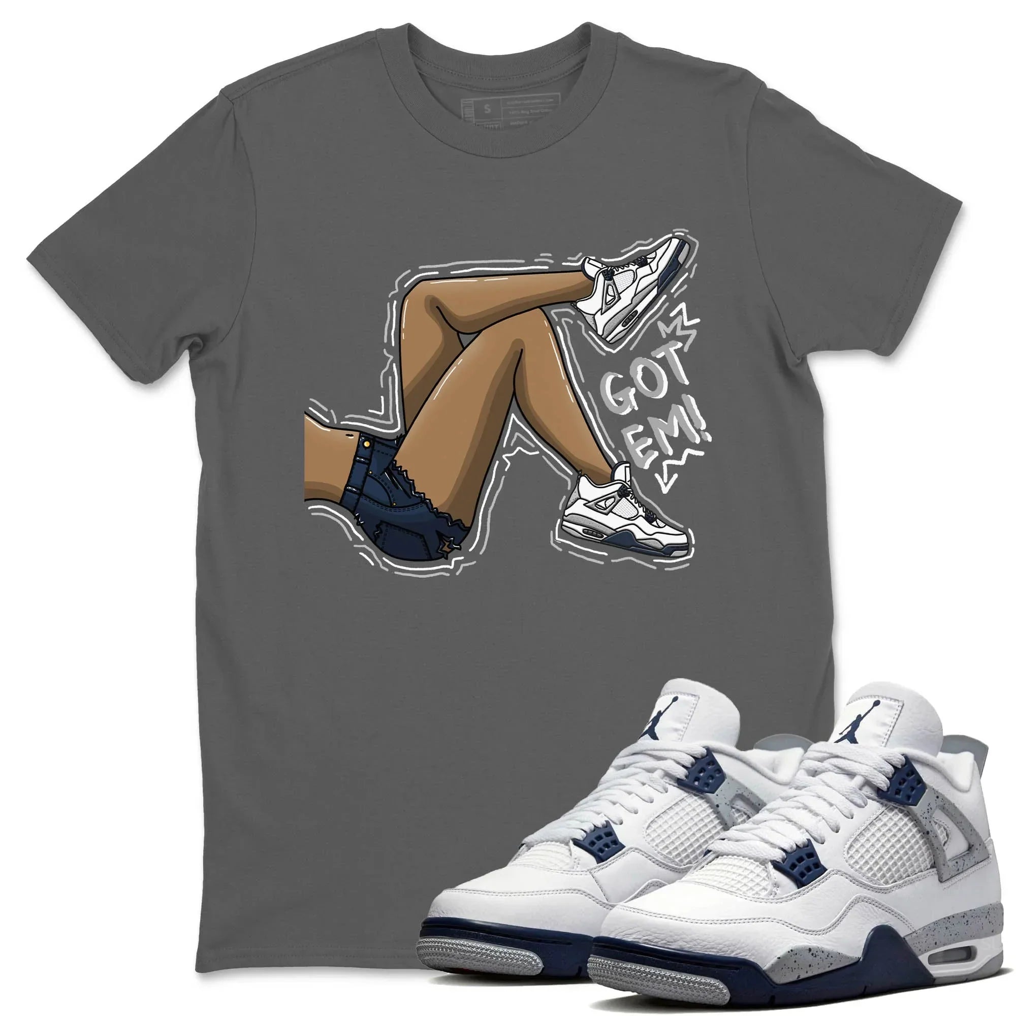 Got Em Legs Unisex Tops - Air Jordan 4 Midnight Navy