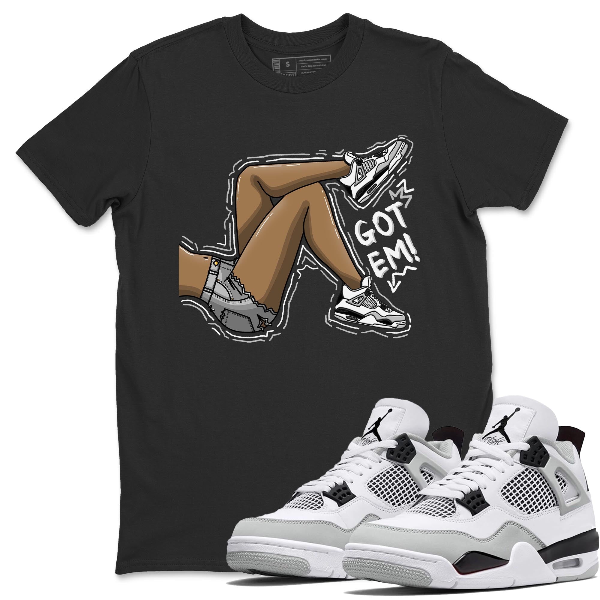 Got Em Legs Unisex Tops - Air Jordan 4 Military Black