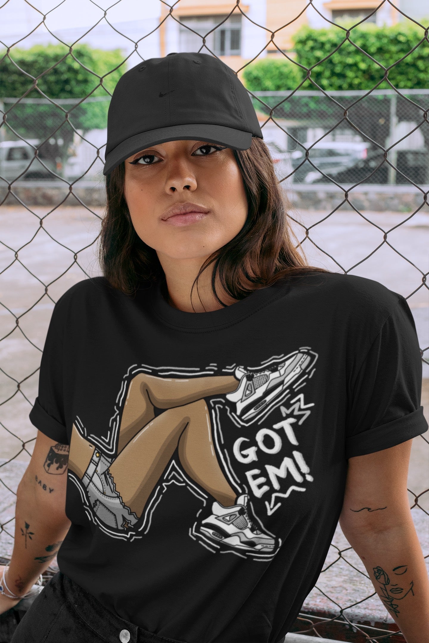 Got Em Legs Unisex Tops - Air Jordan 4 Military Black