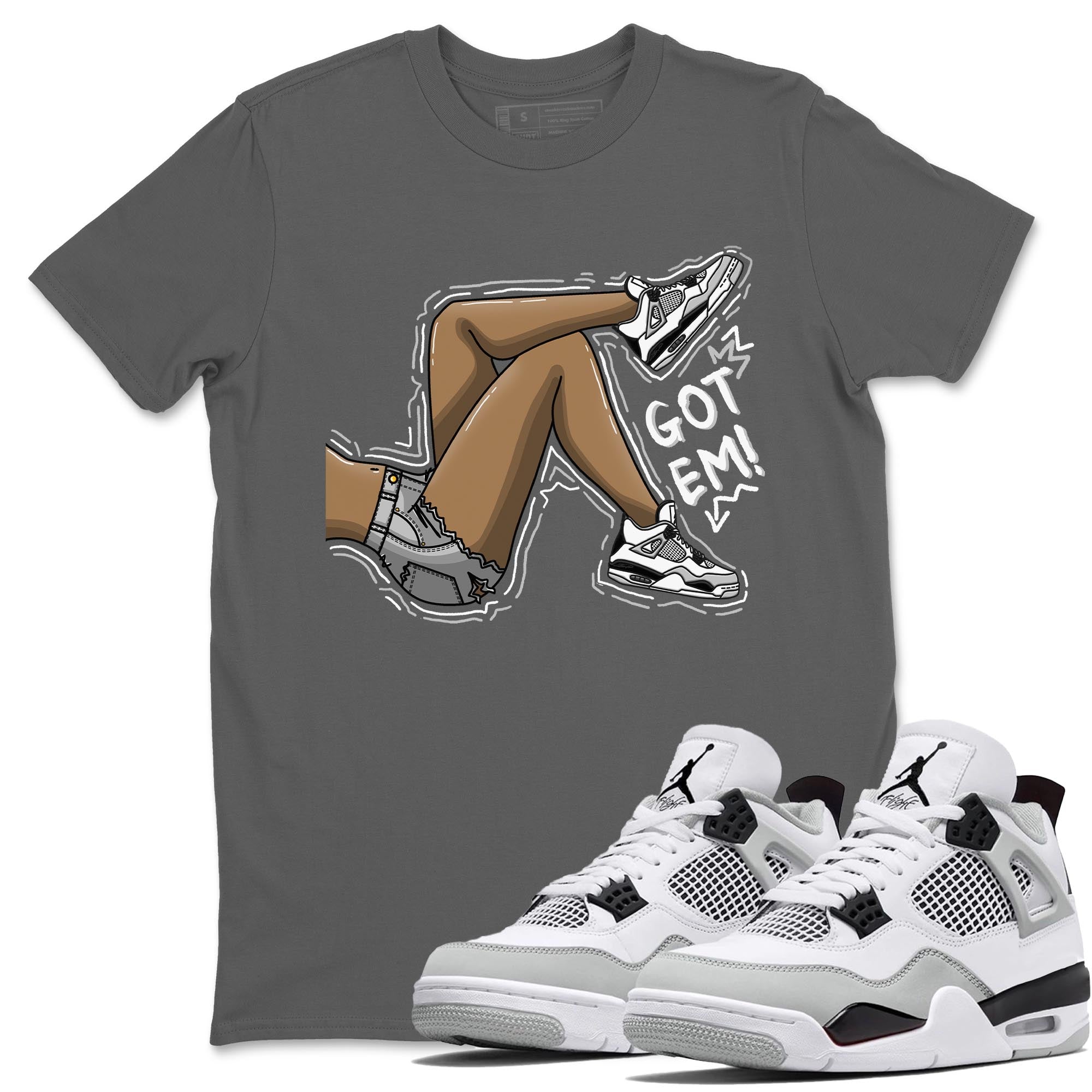 Got Em Legs Unisex Tops - Air Jordan 4 Military Black