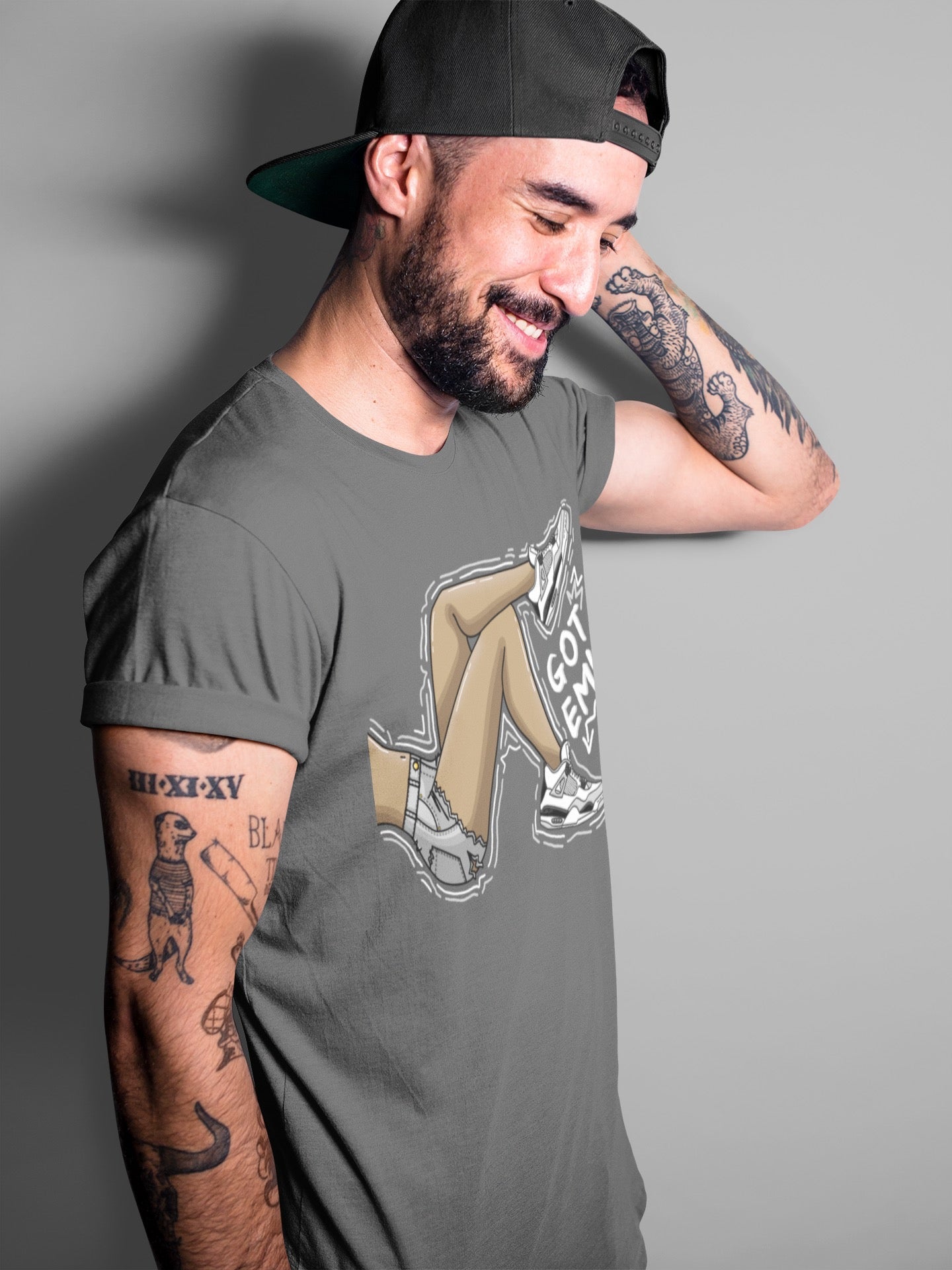 Got Em Legs Unisex Tops - Air Jordan 4 Military Black