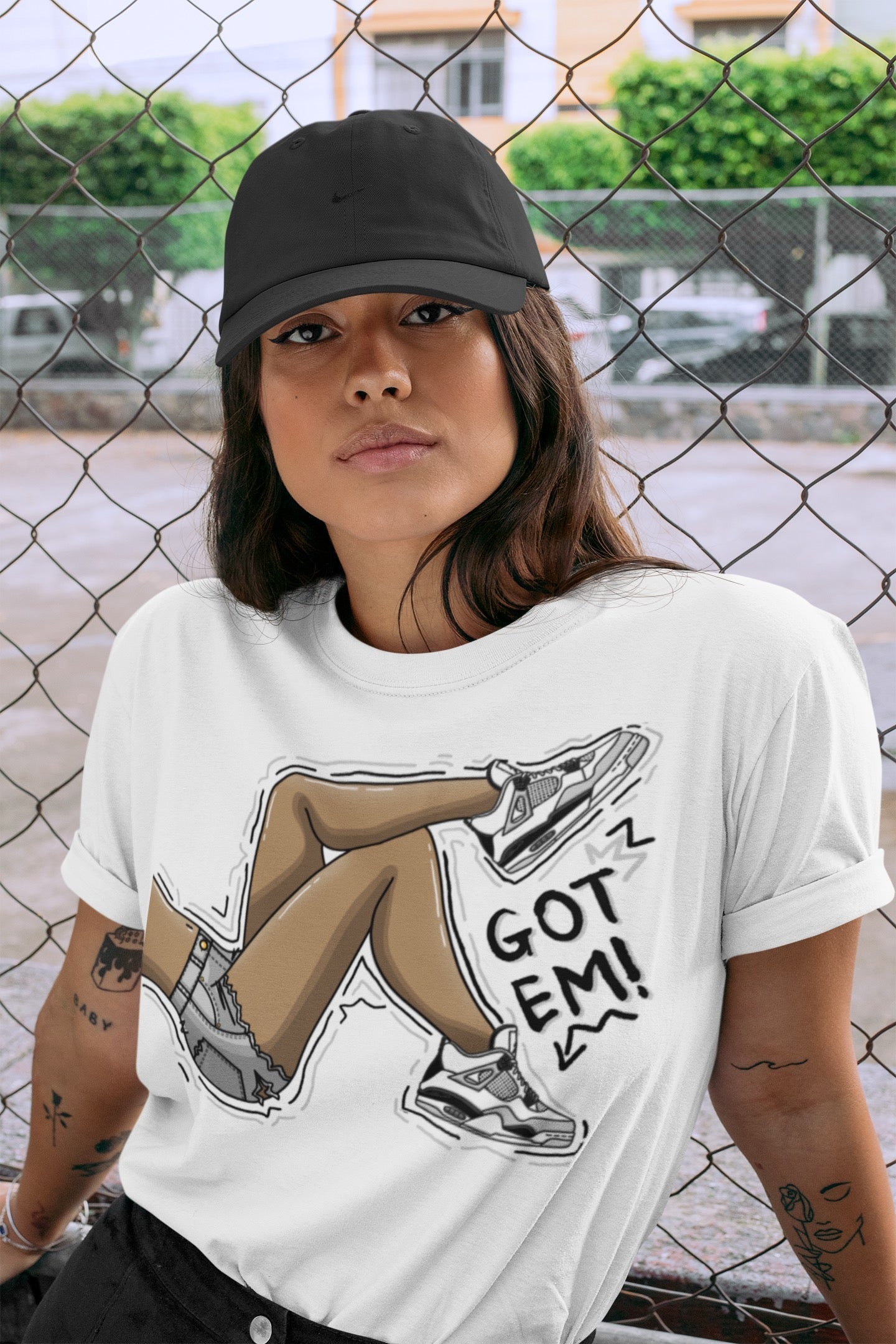 Got Em Legs Unisex Tops - Air Jordan 4 Military Black