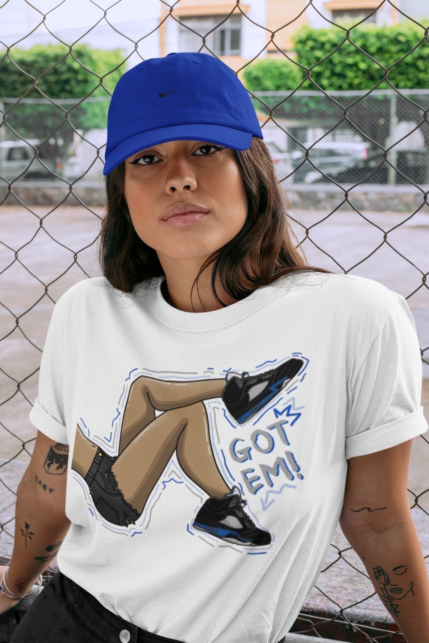 Got Em Legs Unisex Tops - Air Jordan 5 Racer Blue
