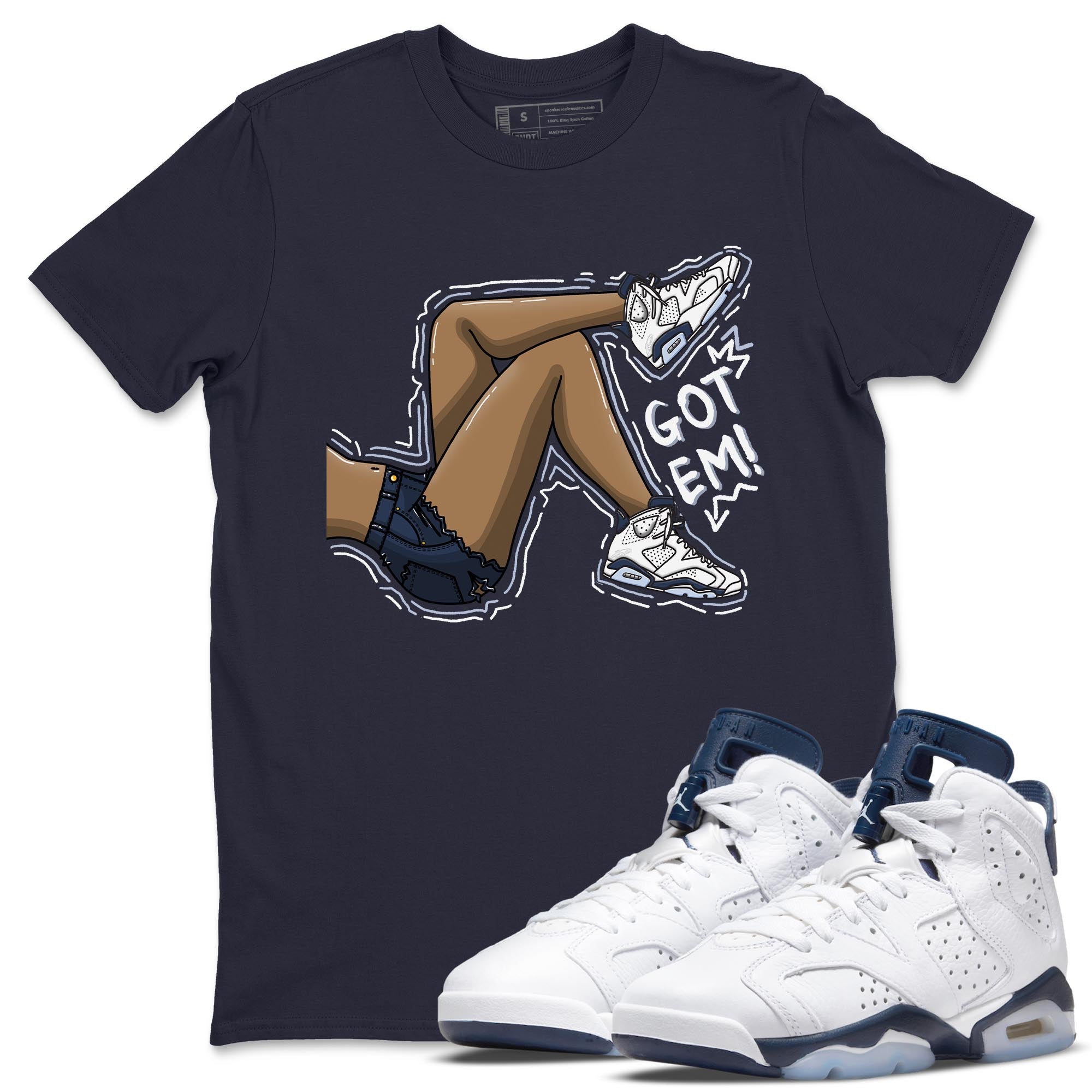 Got Em Legs Unisex Tops - Air Jordan 6 Midnight Navy