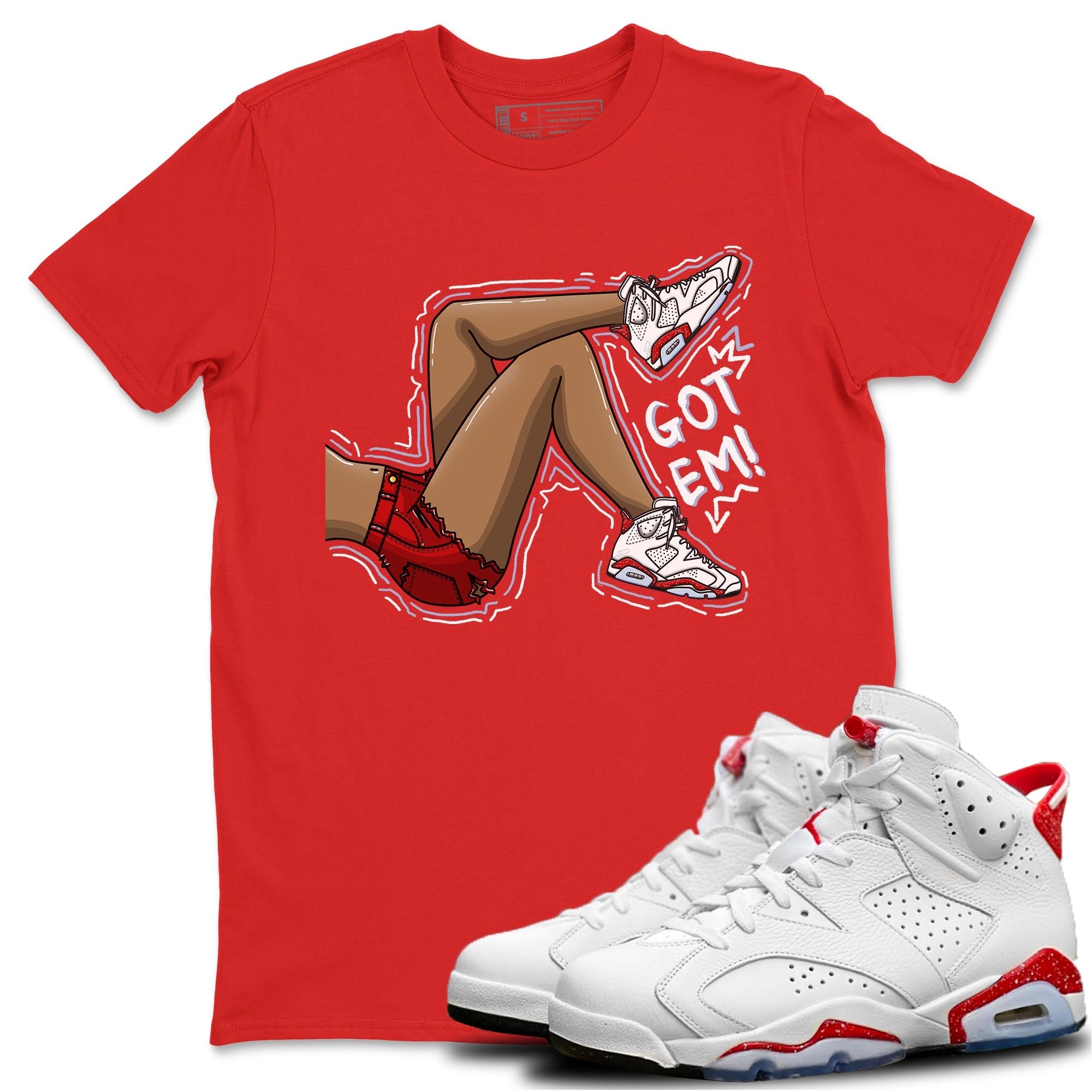 Got Em Legs Unisex Tops - Air Jordan 6 Red Velvet Cookies