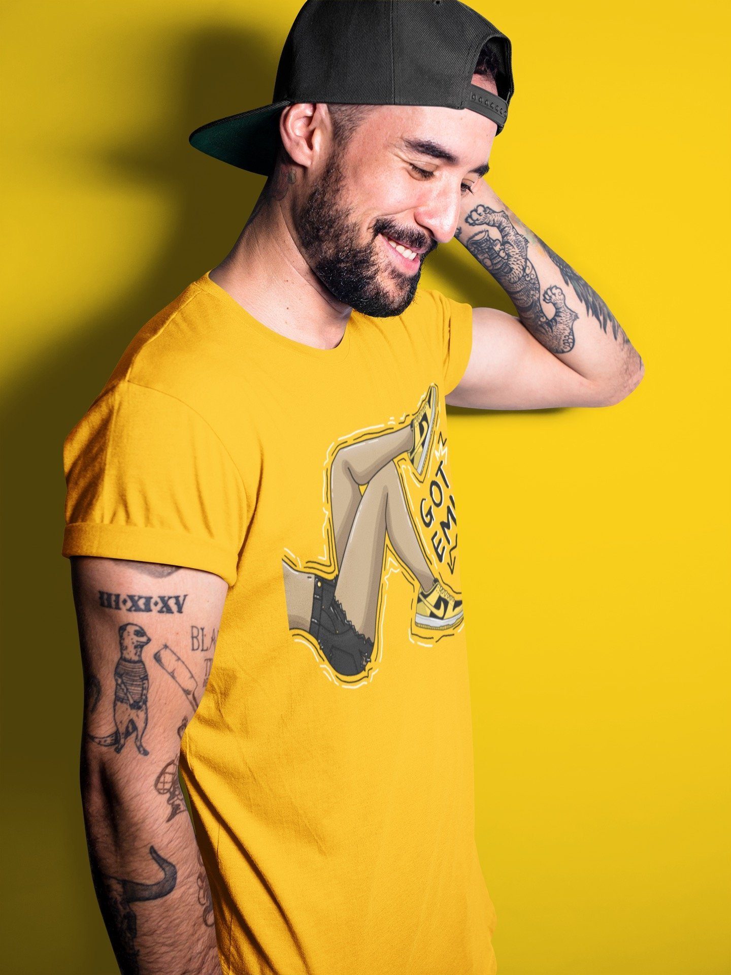 Got Em Legs Unisex Tops - Dunk Championship Goldenrod