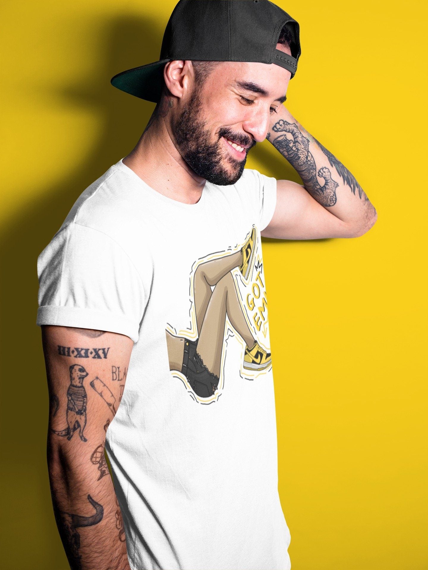 Got Em Legs Unisex Tops - Dunk Championship Goldenrod
