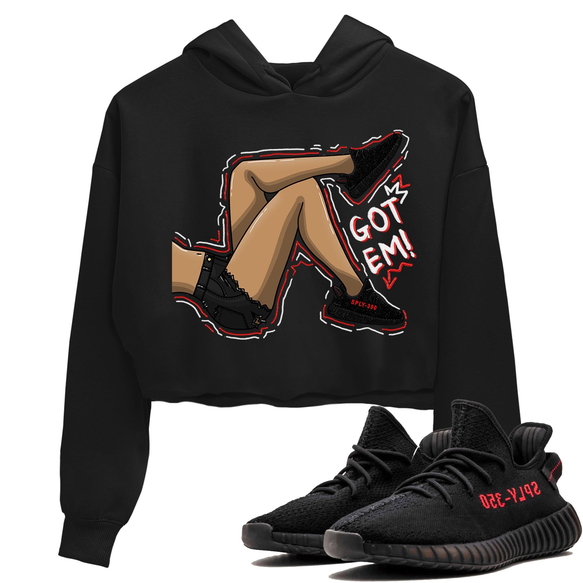 Got Em Legs snkmatch Women's Top - Yeezy 350 Bred